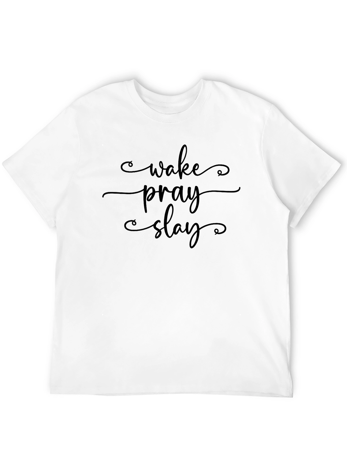 Black Wake Pray Slay Graphic Tee - Stylish & Comfortable view 12