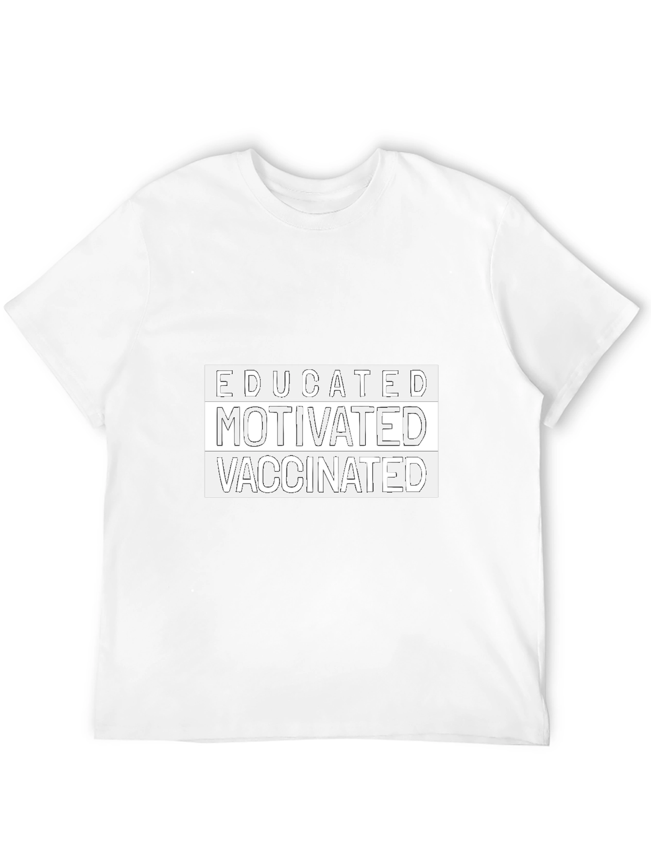 Black Educated Motivated Vaccinated Tee view 12