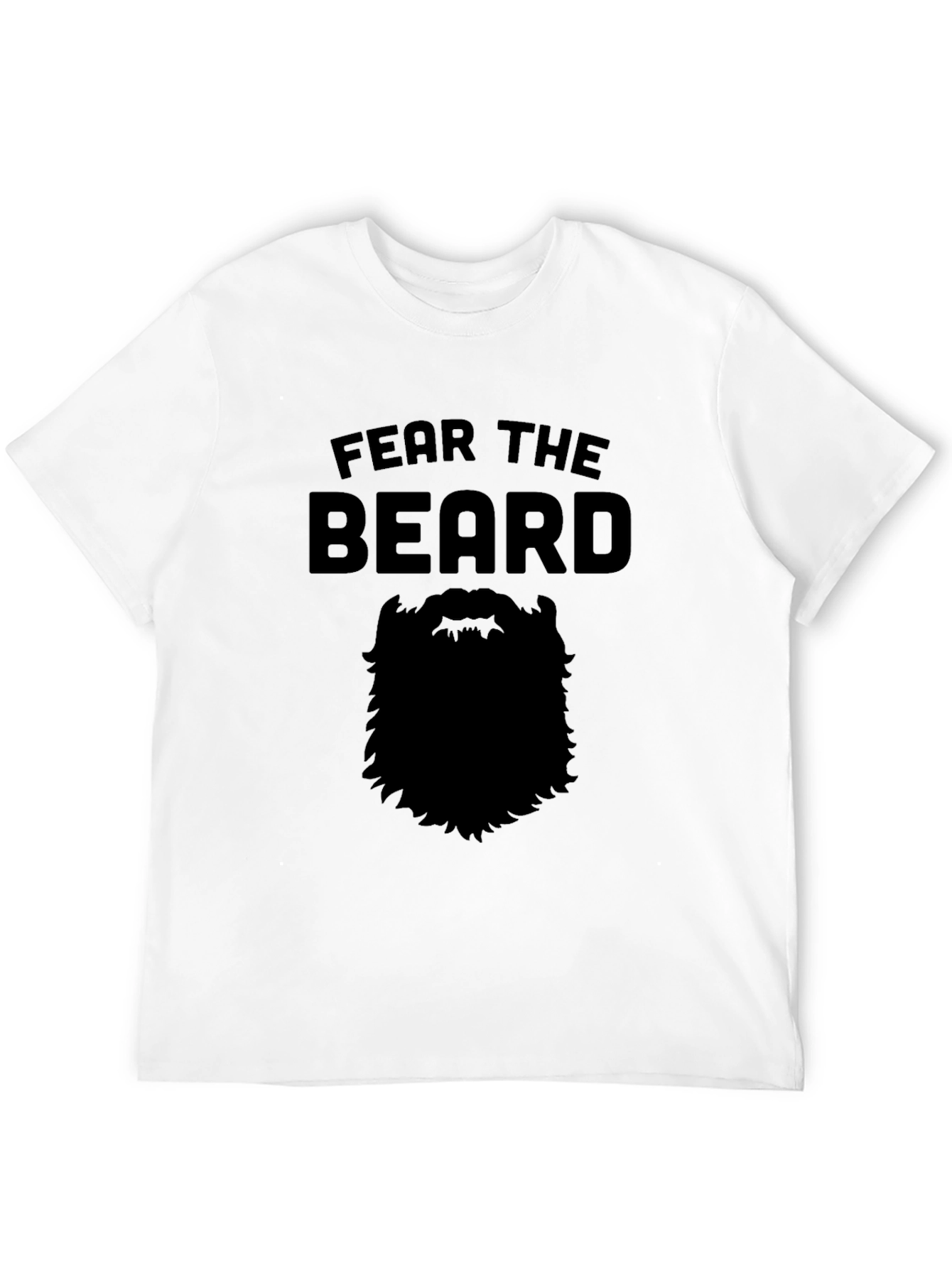 Black Fear the Beard Graphic Tee view 12