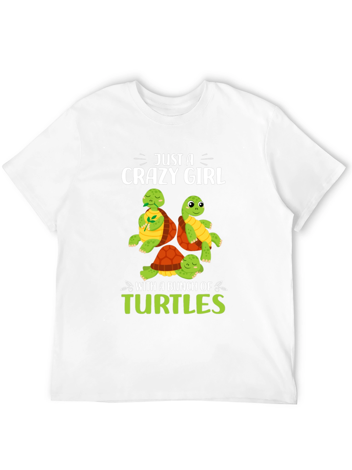 Black Crazy Girl Turtles Graphic Tee view 12