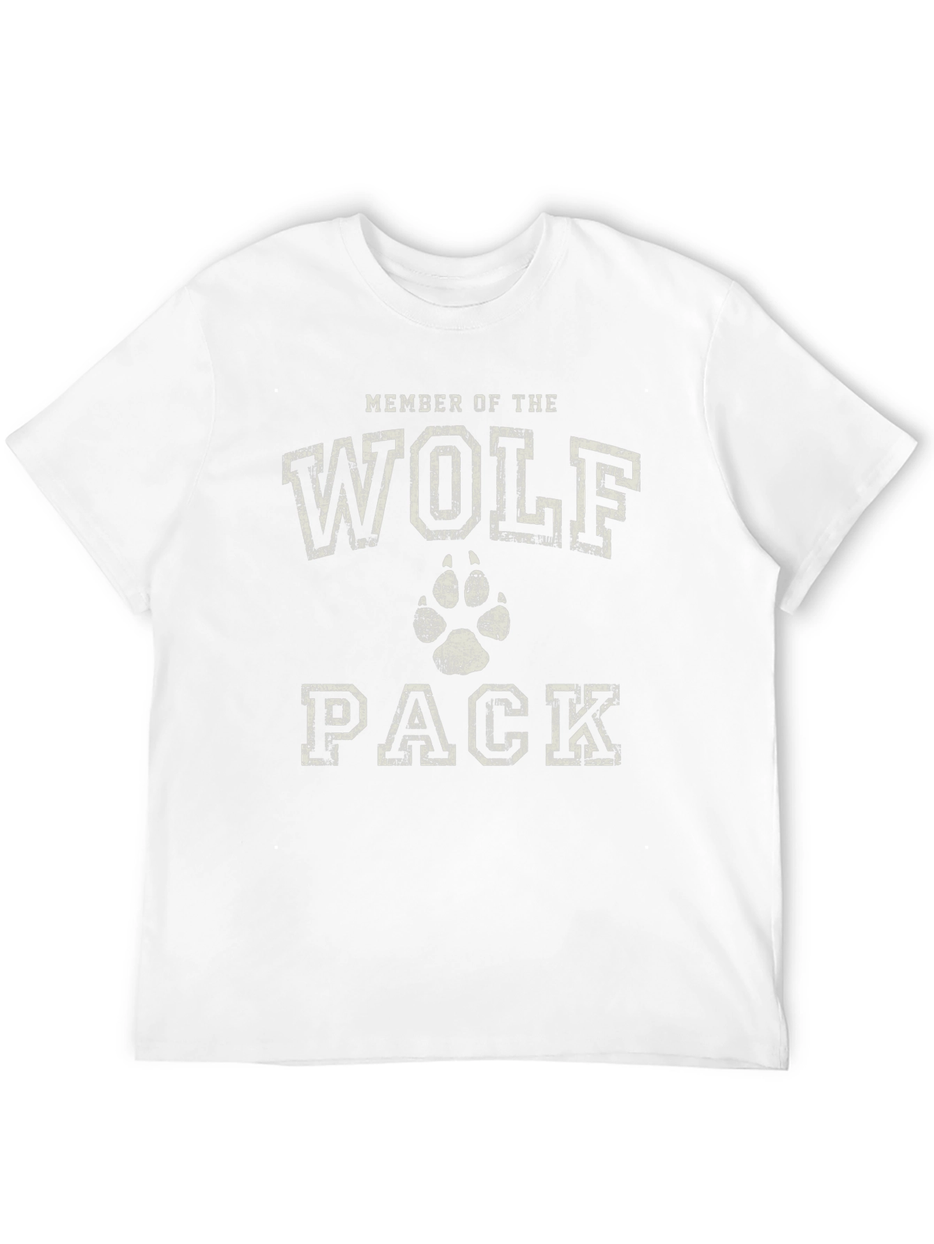 Black Wolf Pack Member Black Cotton Graphic T-Shirt view 12