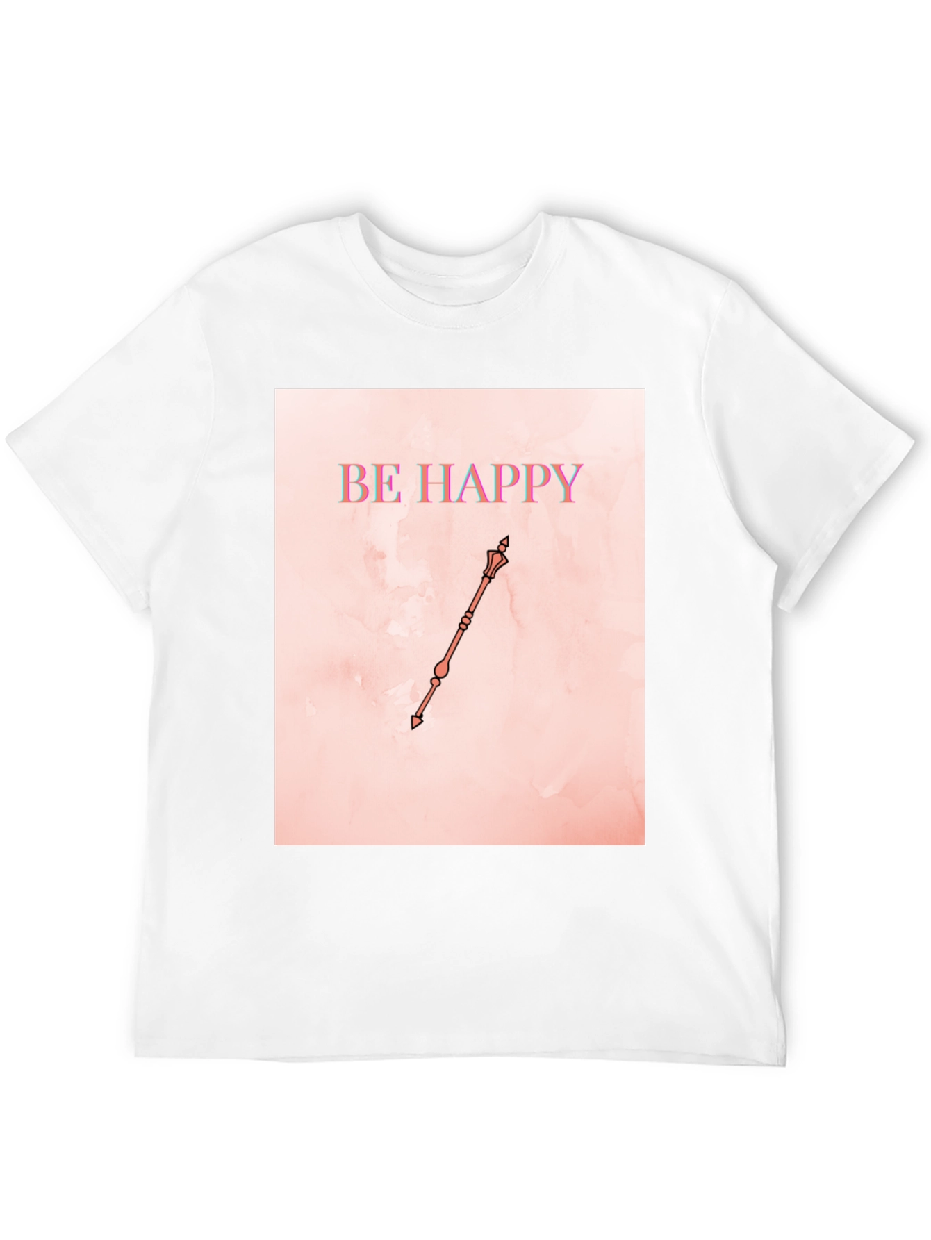 Black Be Happy Graphic T-Shirt view 12