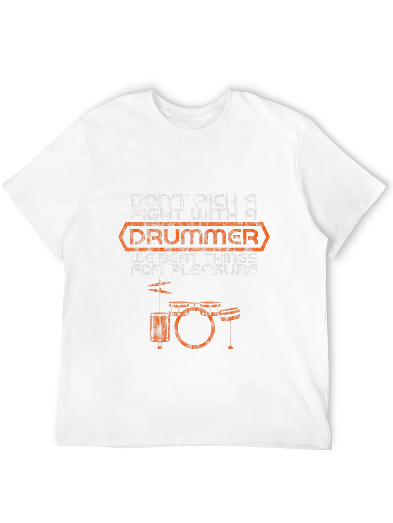 Black Drummer Graphic T-Shirt - Funny Music Tee view 12