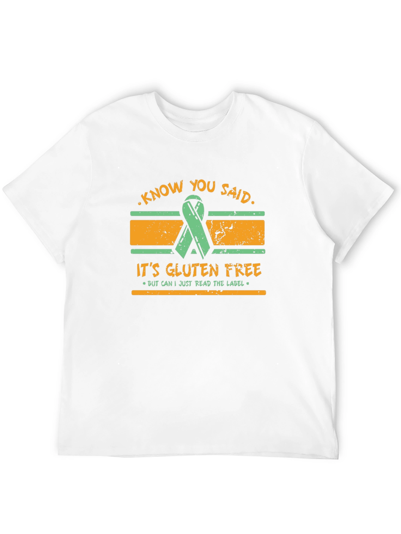 Black Gluten Free T-Shirt: Can I Read The Label Funny Tee view 12