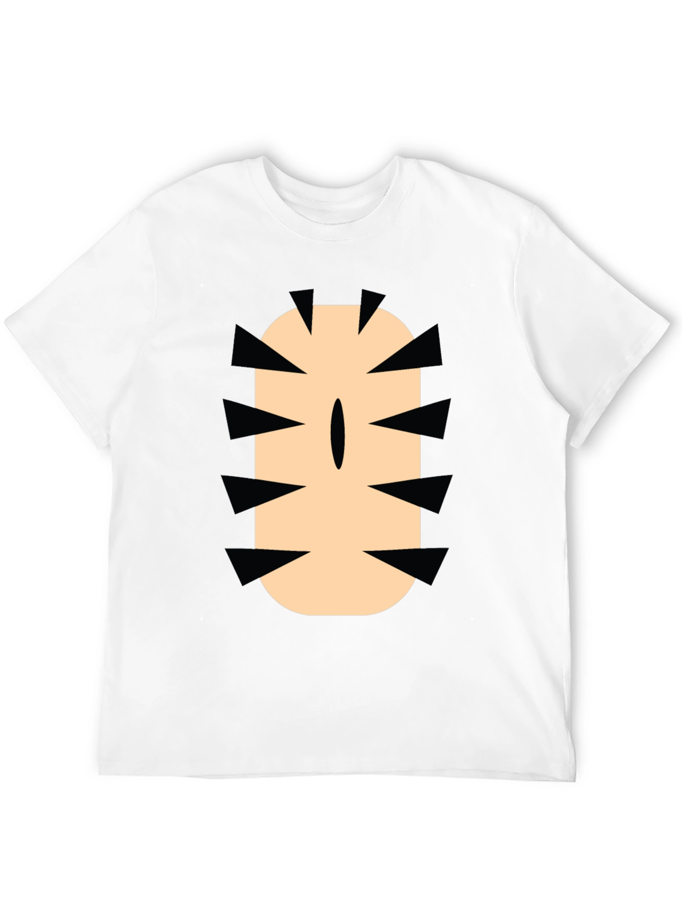 Black Funny Cartoon Monster Mouth Graphic Tee view 12