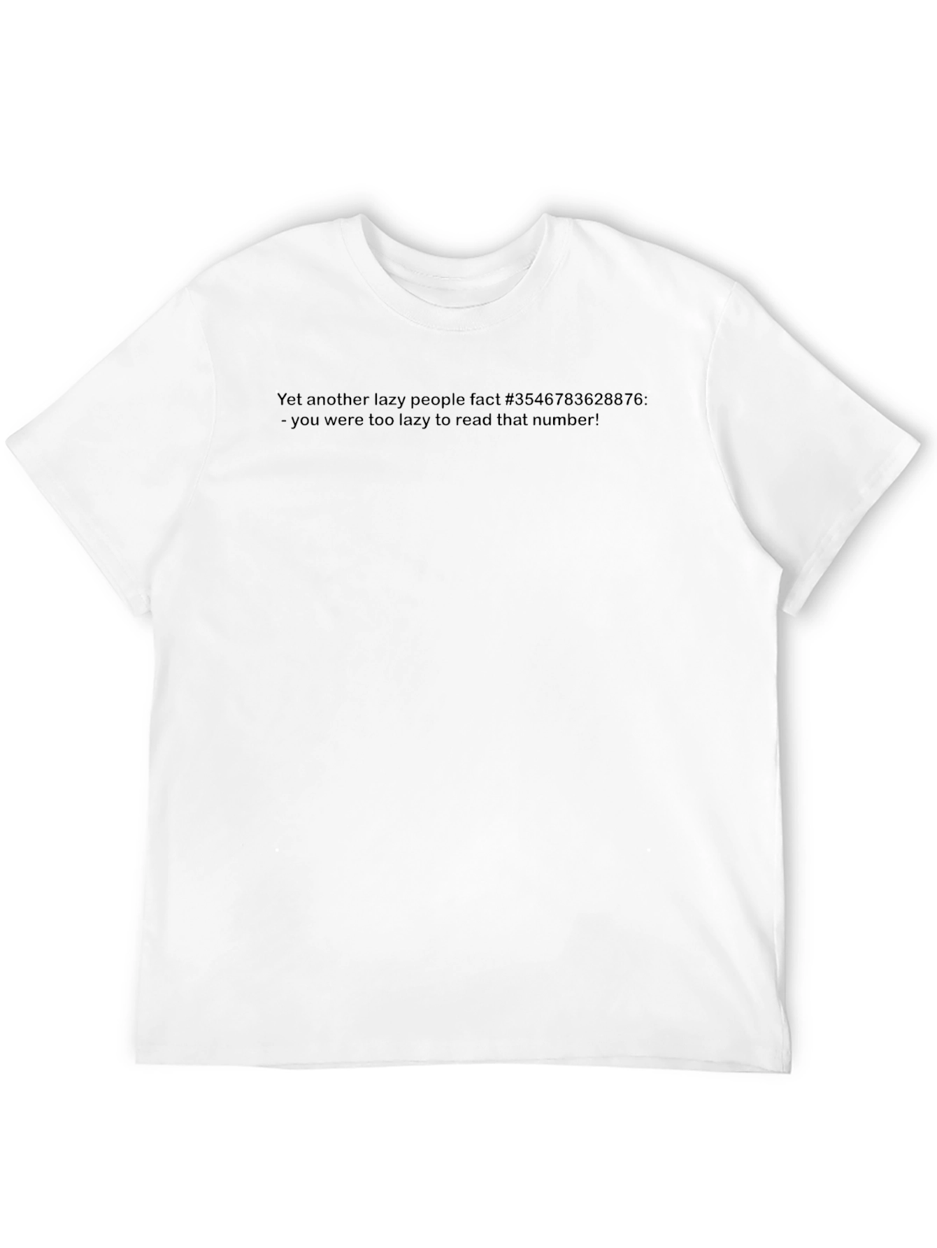 Black Lazy People Fact T-Shirt: Too Lazy to Read view 12