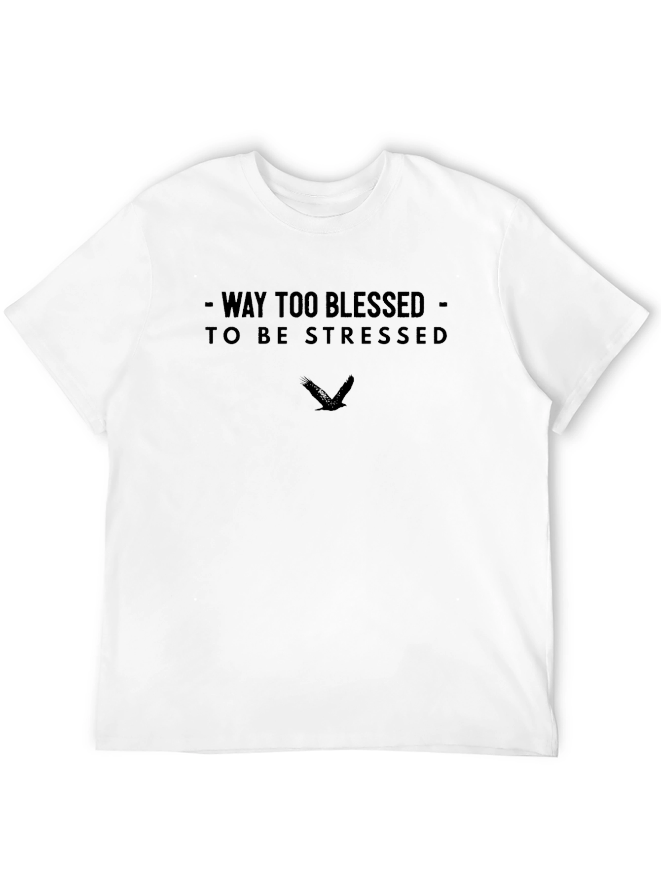 Black Blessed & Stress-Free Graphic Tee view 12