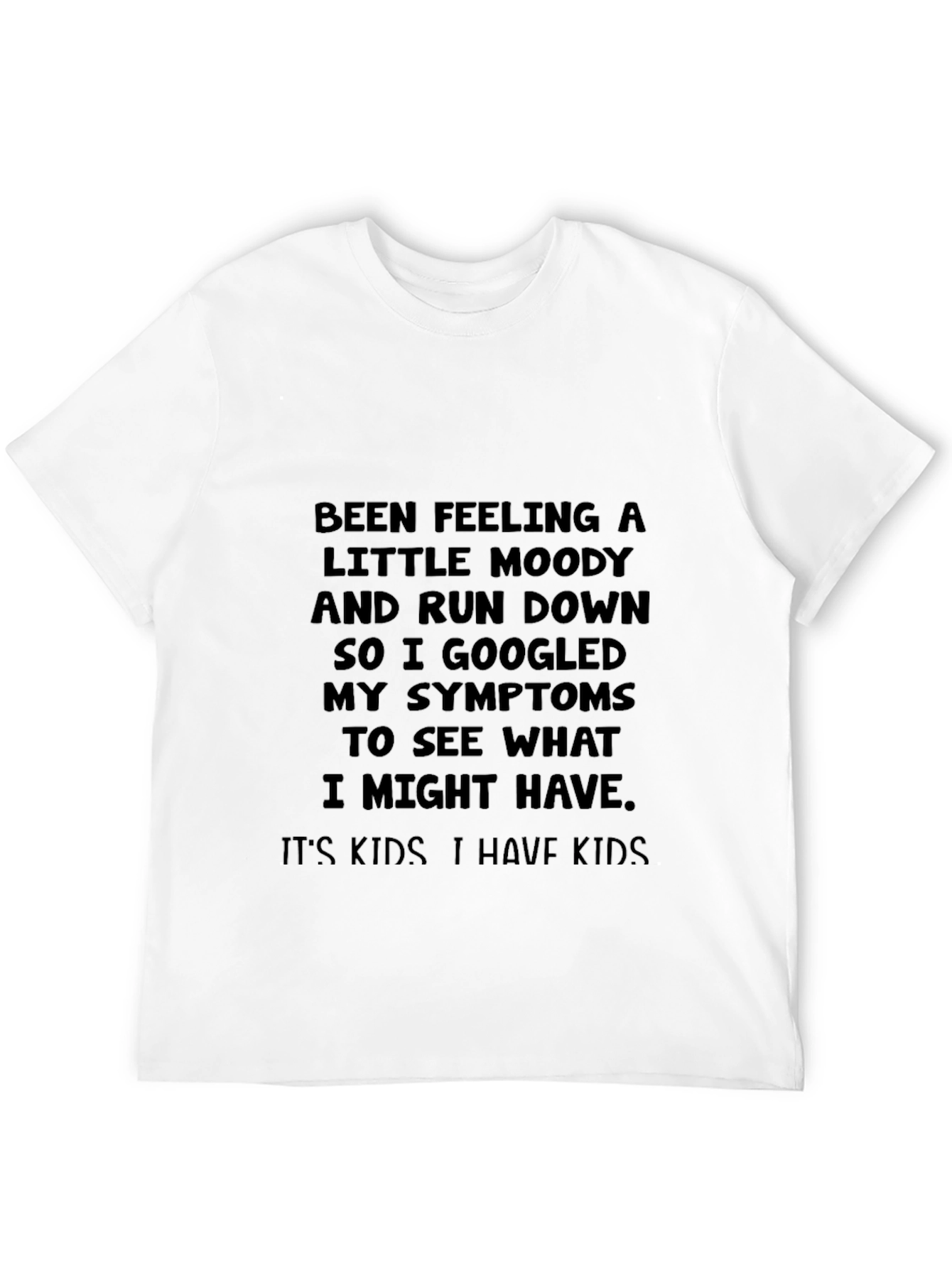 Black Moody Run Down Kids T-Shirt view 12