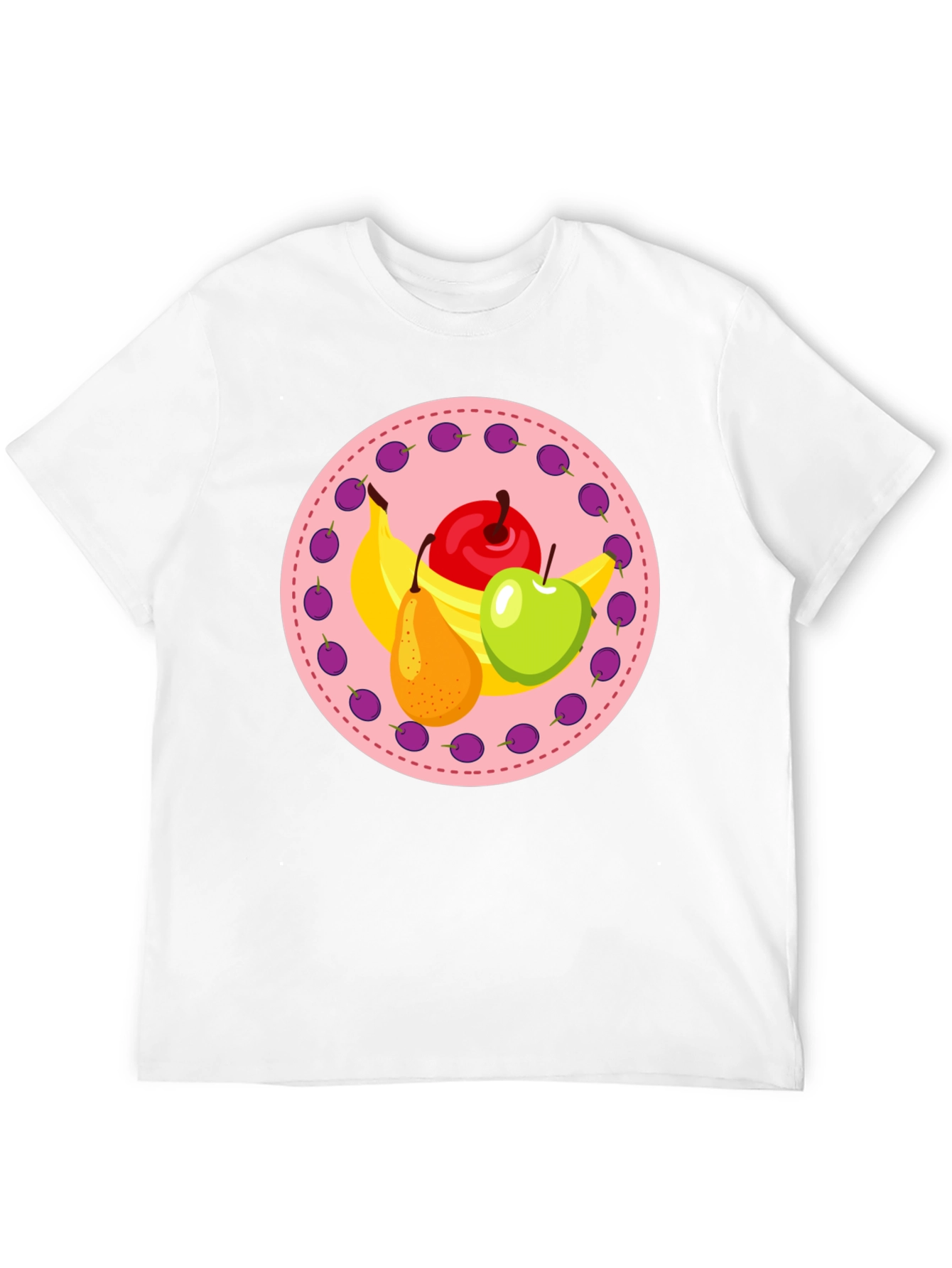 Black Fruit Medley Graphic Tee - Black Cotton Blend view 12