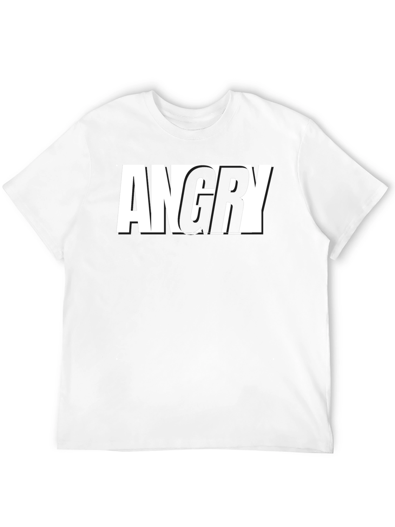 Black Angry Graphic T-Shirt - Bold Statement Tee view 12