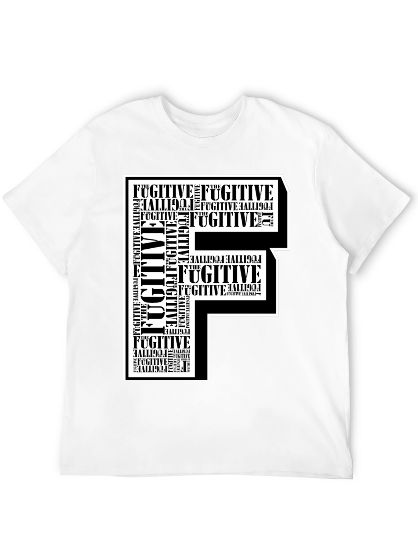Fugitive F Graphic Print T-Shirt - 12