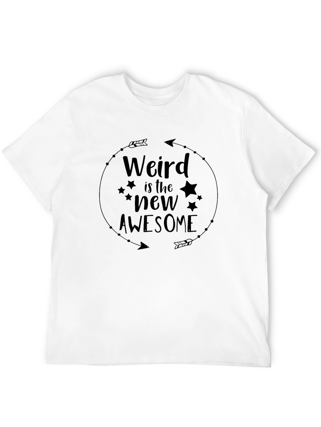 Black Weird is the New Awesome Graphic Tee view 12