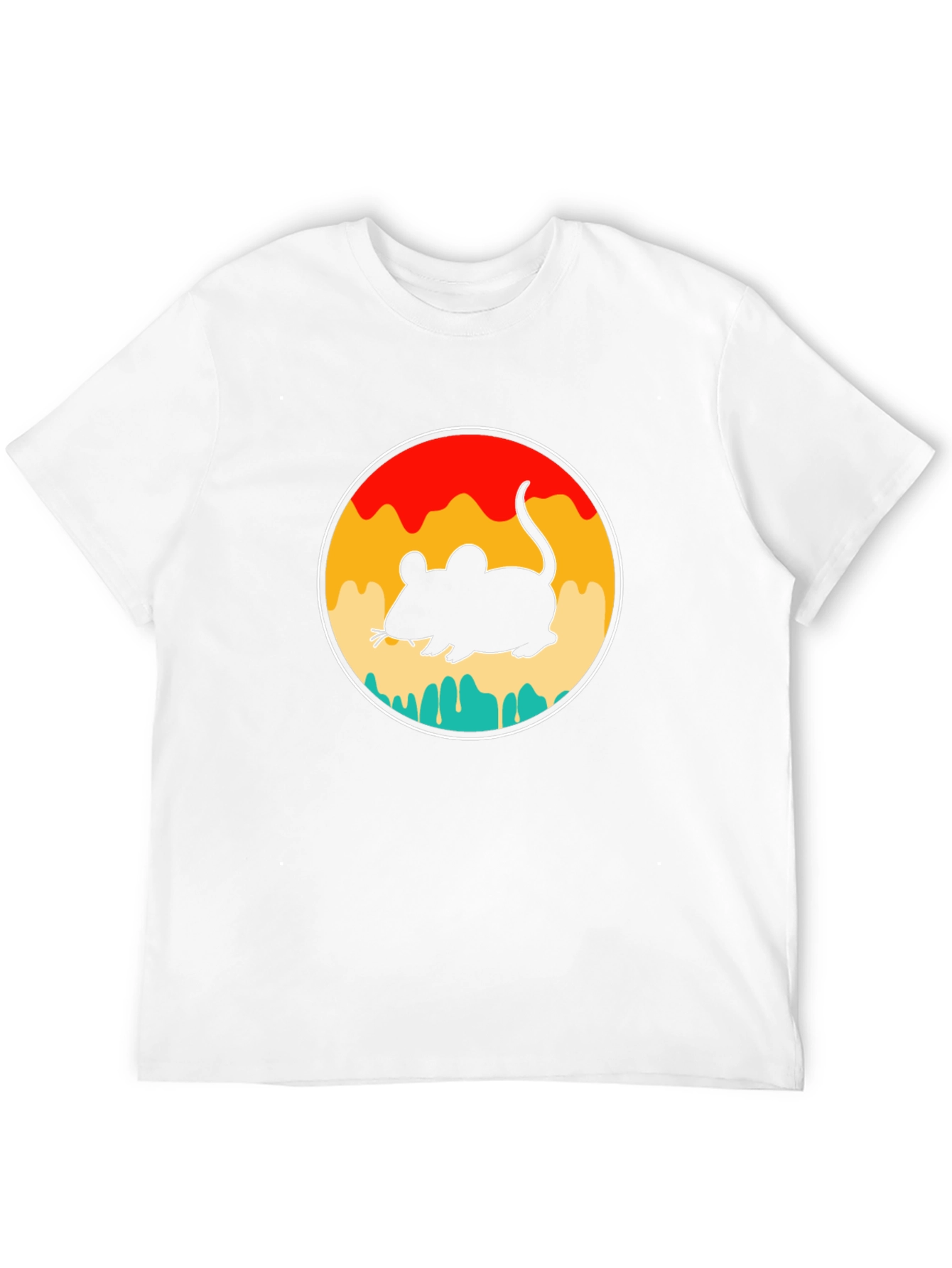 Black Retro Mouse Graphic T-Shirt view 12