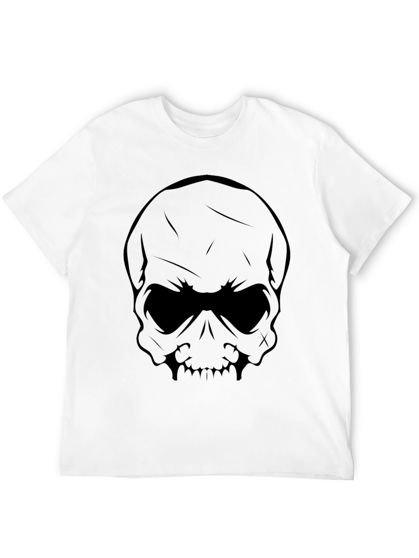 Black Skull Graphic T-Shirt - Black view 12