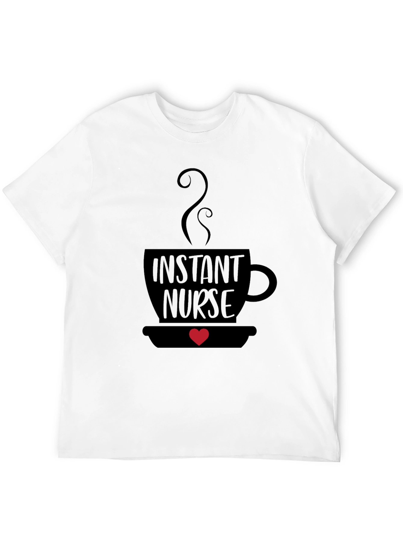 Black Instant Nurse Coffee Graphic Tee view 12