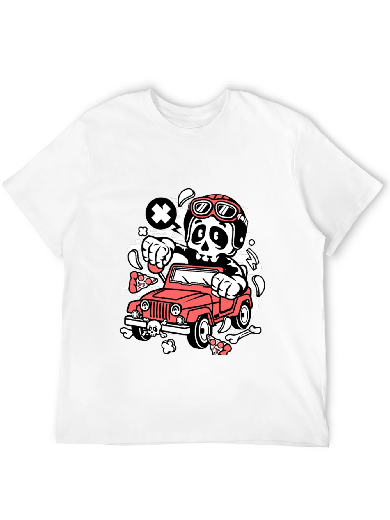 Black Skull Driver Black T-Shirt view 12