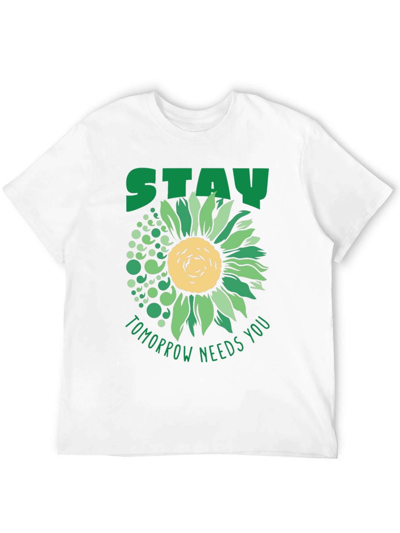 Black Stay Tomorrow Needs You Sunflower T-Shirt view 12