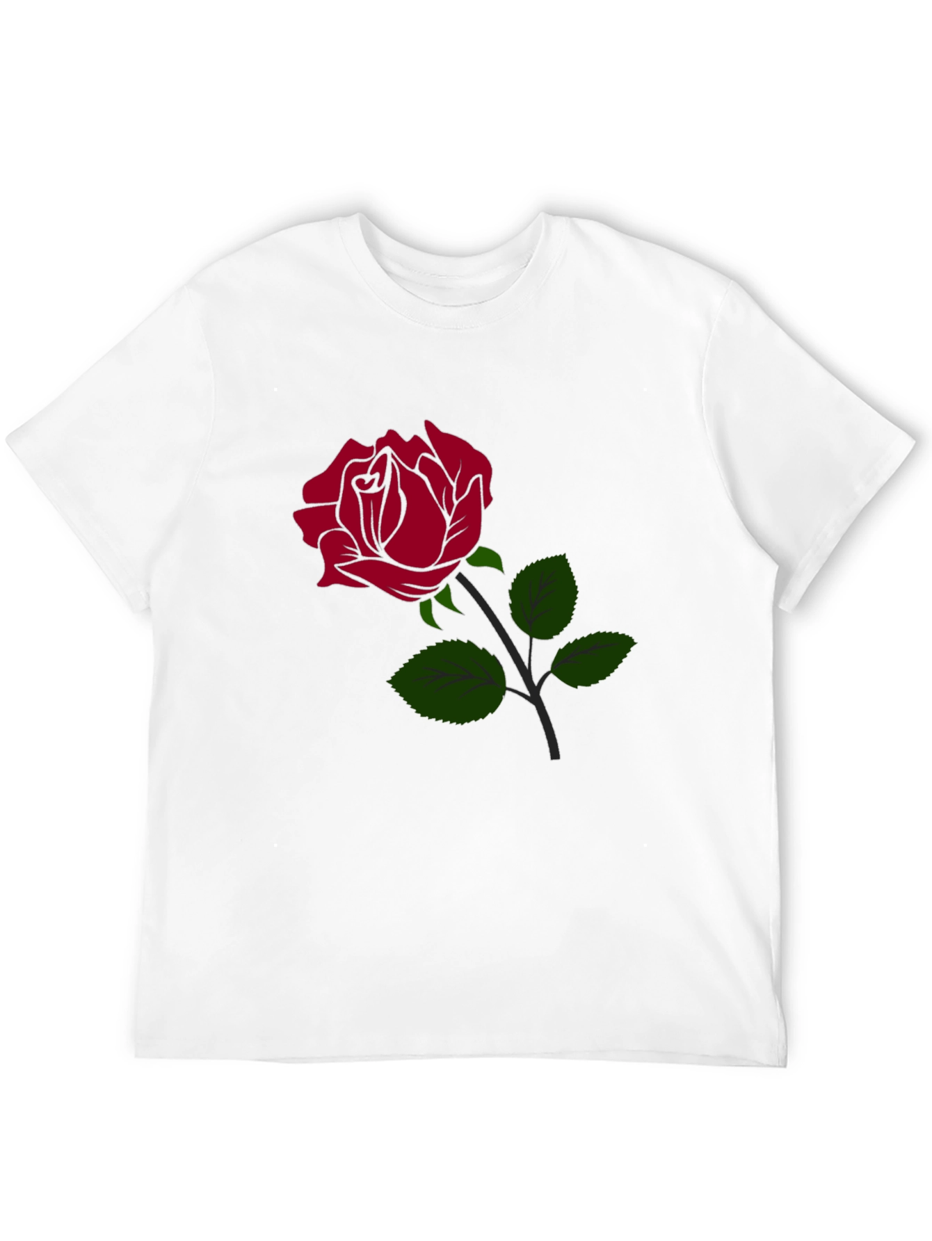 Black Rose Graphic Black T-Shirt view 12