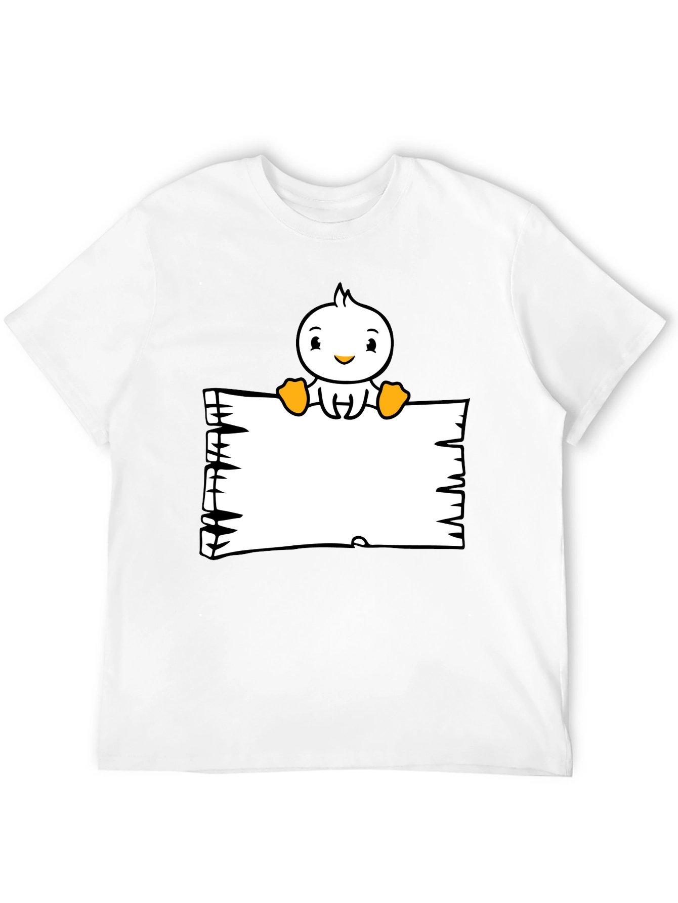 Black Duck Cartoon Graphic Black T-Shirt view 12