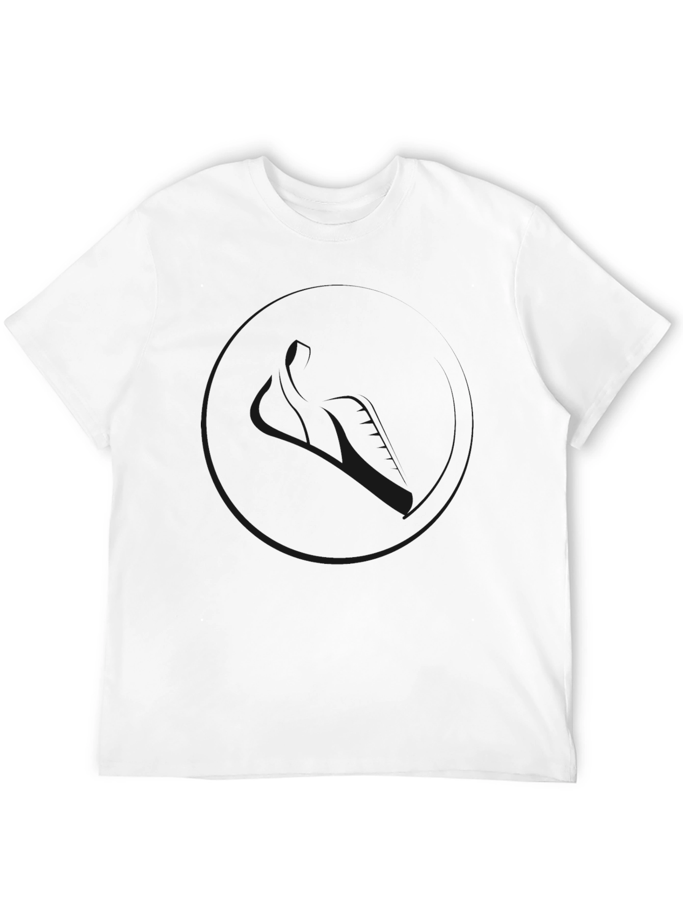 Black Men's Solid Black Crew Neck T-Shirt view 12