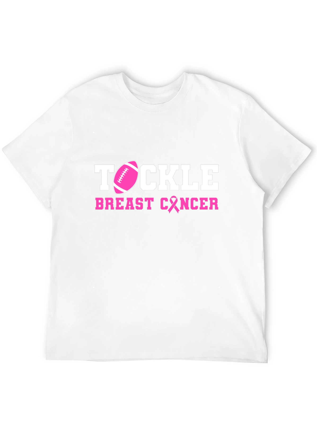 Black Tackle Breast Cancer Awareness T-Shirt view 12