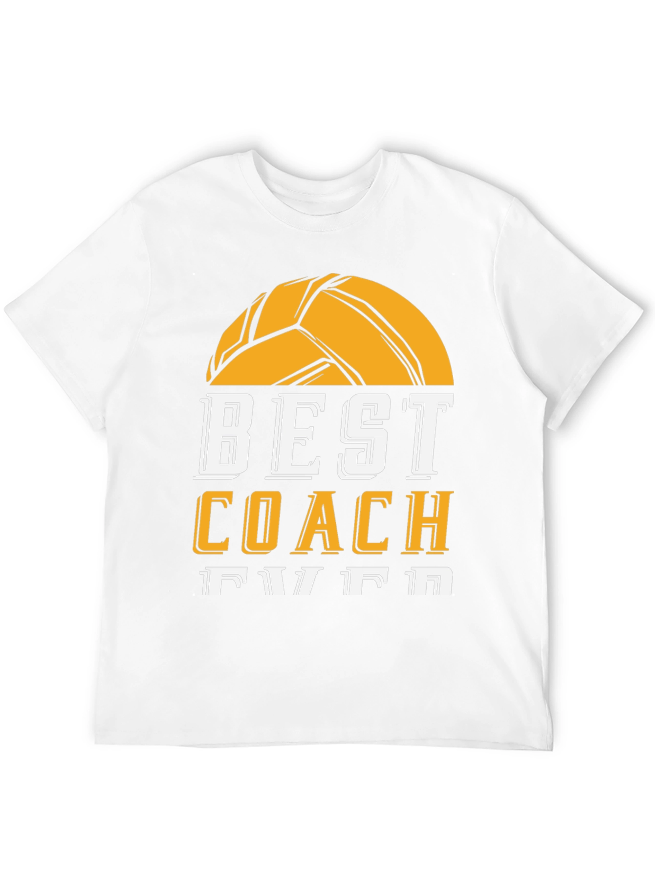 Black Best Coach Ever Volleyball Graphic Tee view 12