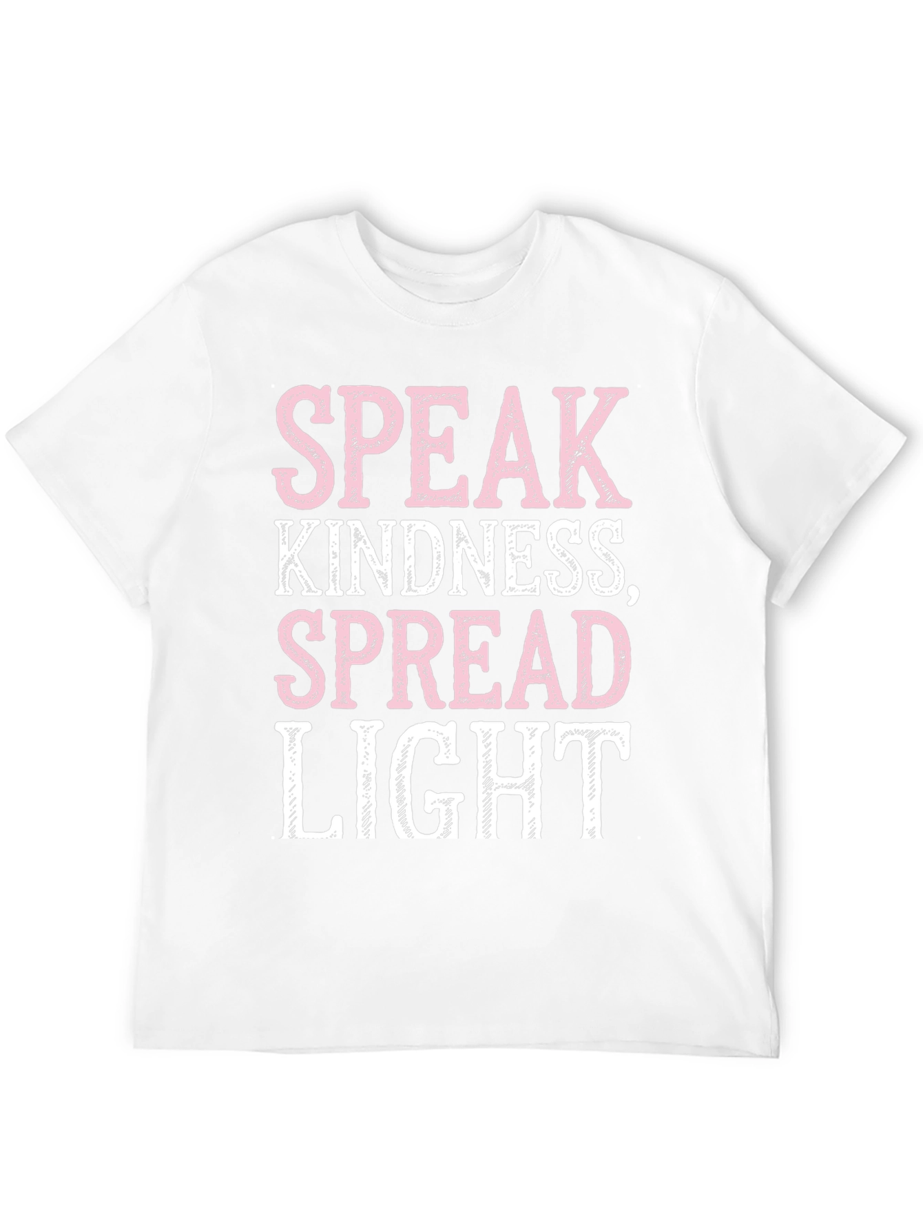 Black Speak Kindness Graphic Tee - Spread Light Positive Vibes T-Shirt view 12