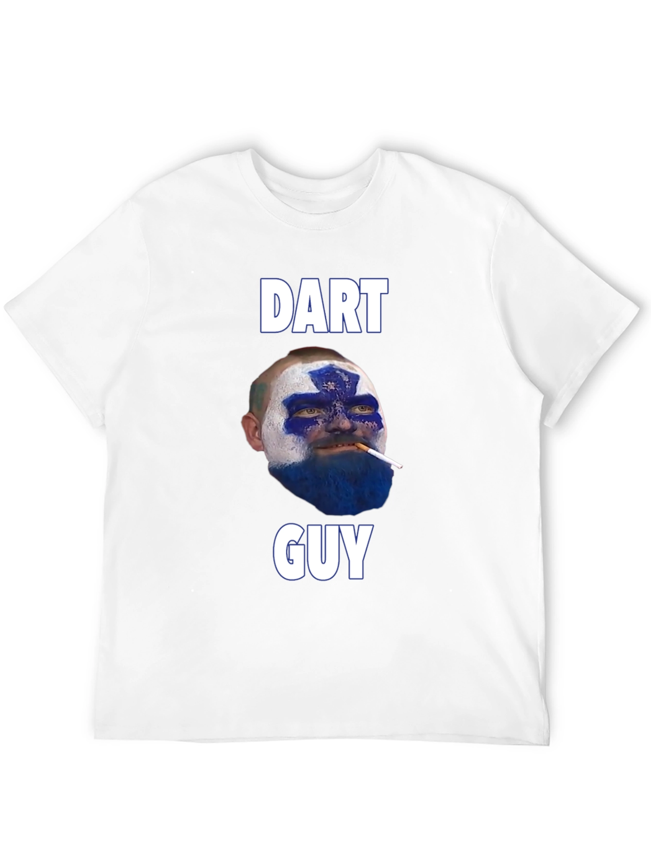 Black Dart Guy T-Shirt - Funny Graphic Tee view 12