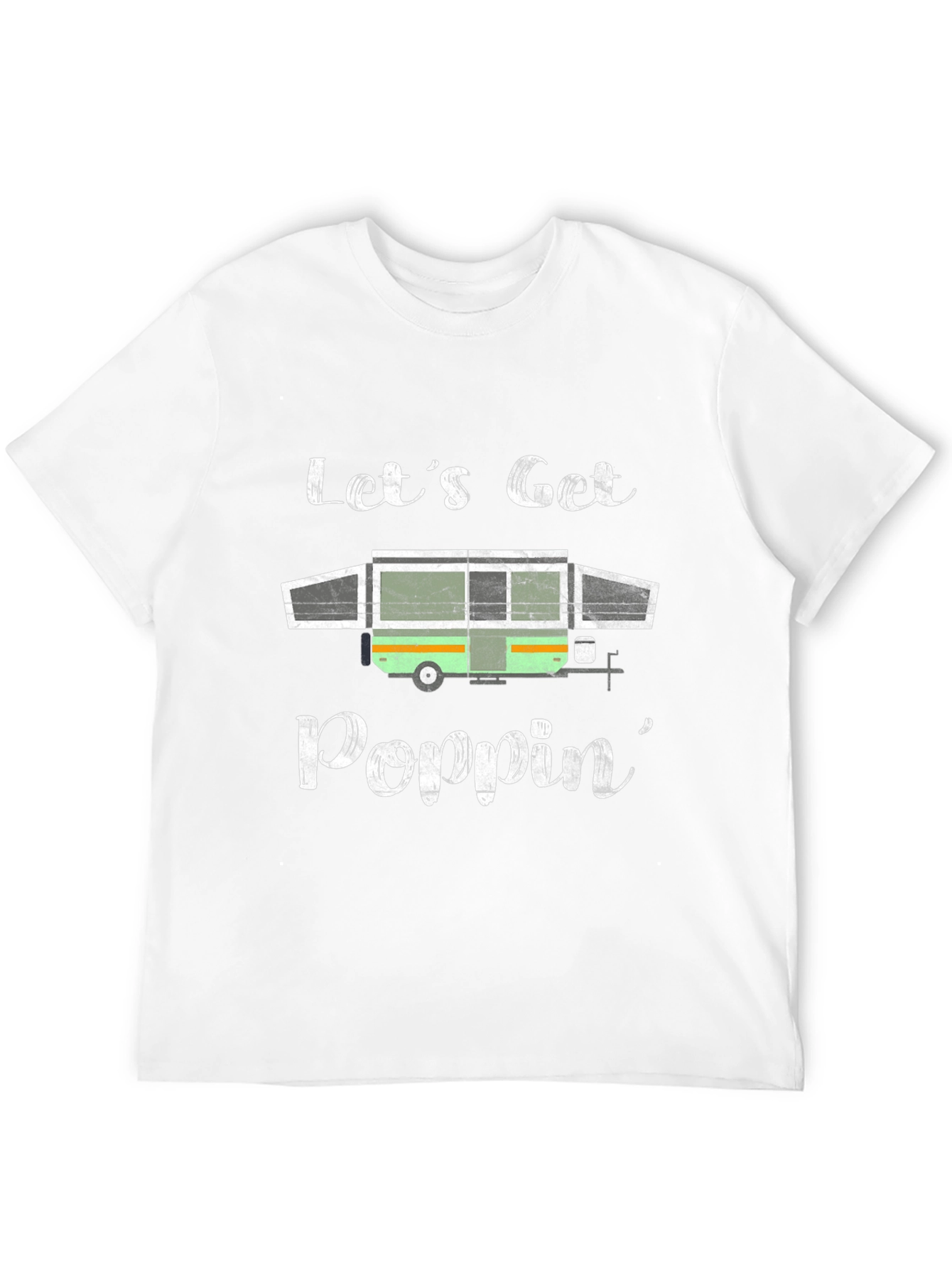 Black Let's Get Poppin' Camping T-Shirt view 12