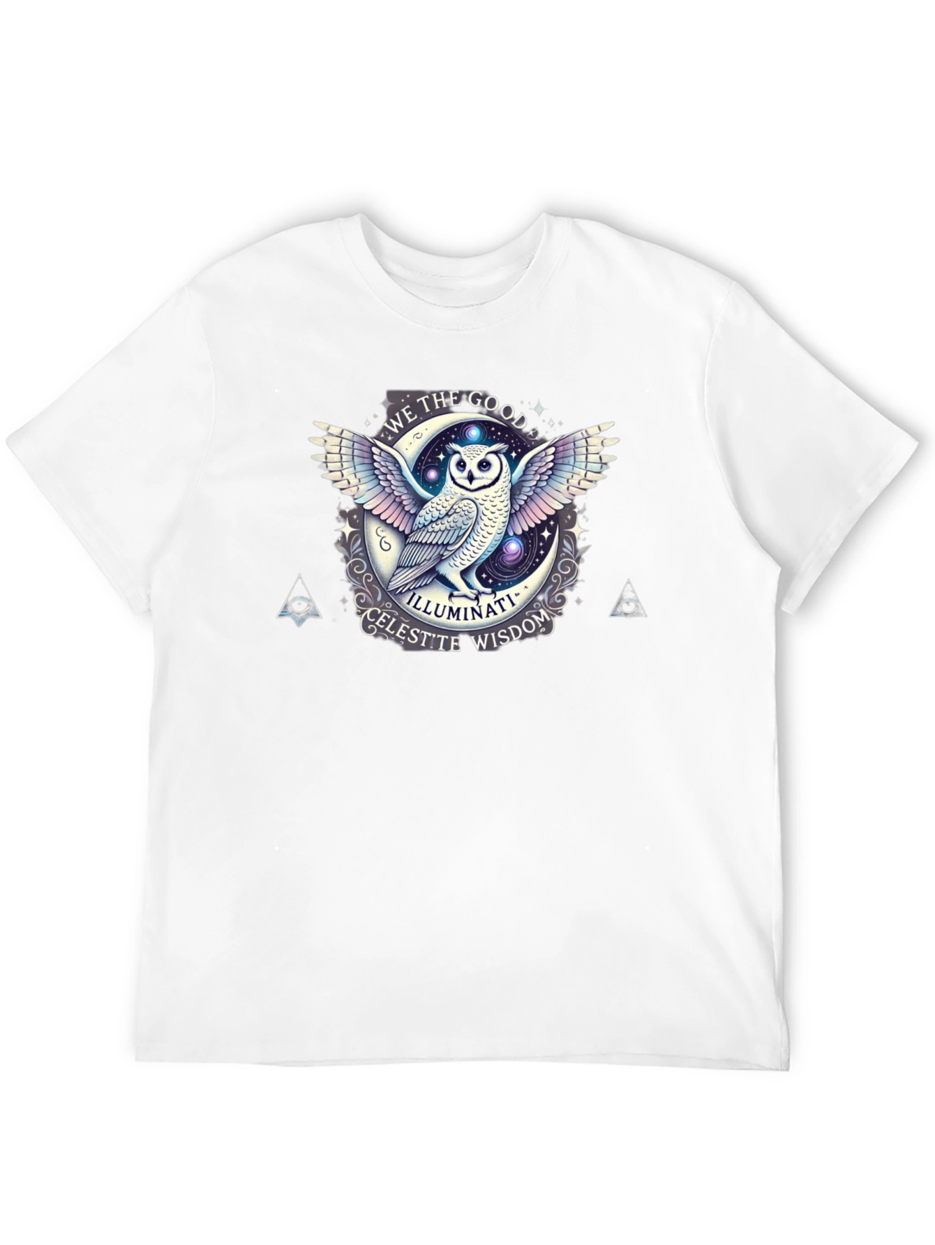 Black Illuminati Owl Graphic Tee - Celest'te Wisdom T-Shirt view 12