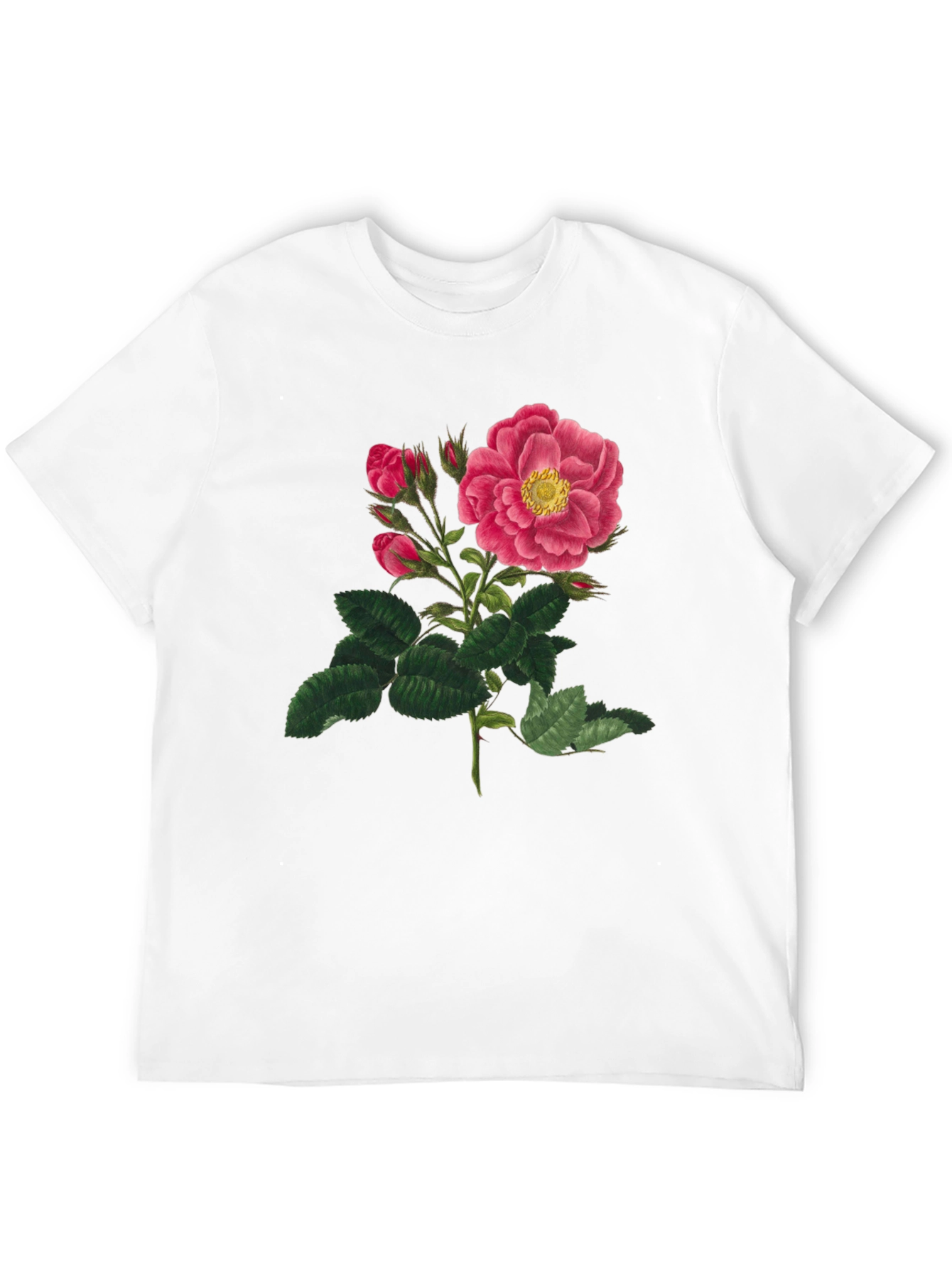 Black Vintage Rose Graphic T-Shirt - Black view 12