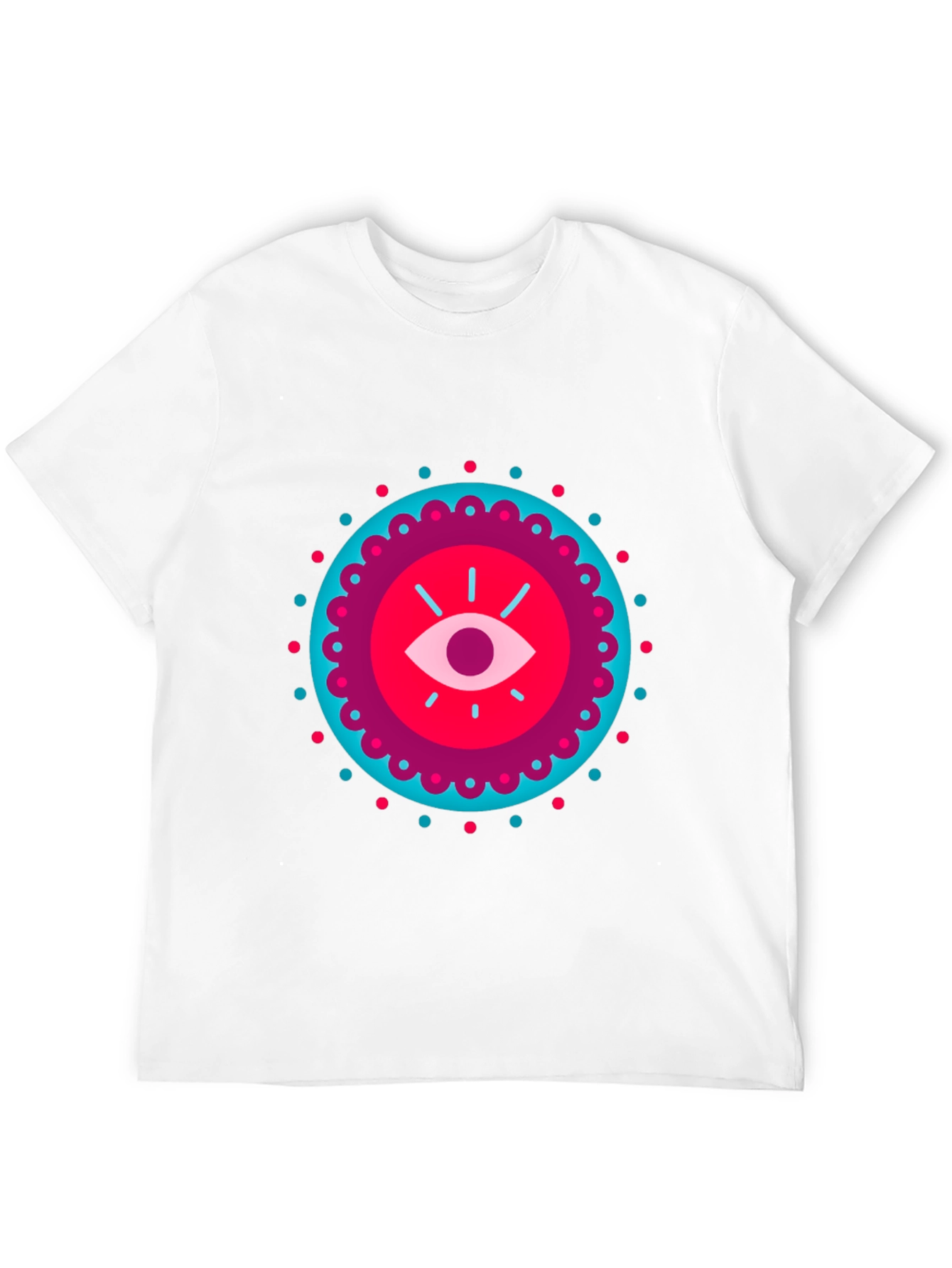 Black Mystic Eye Graphic Black T-Shirt view 12
