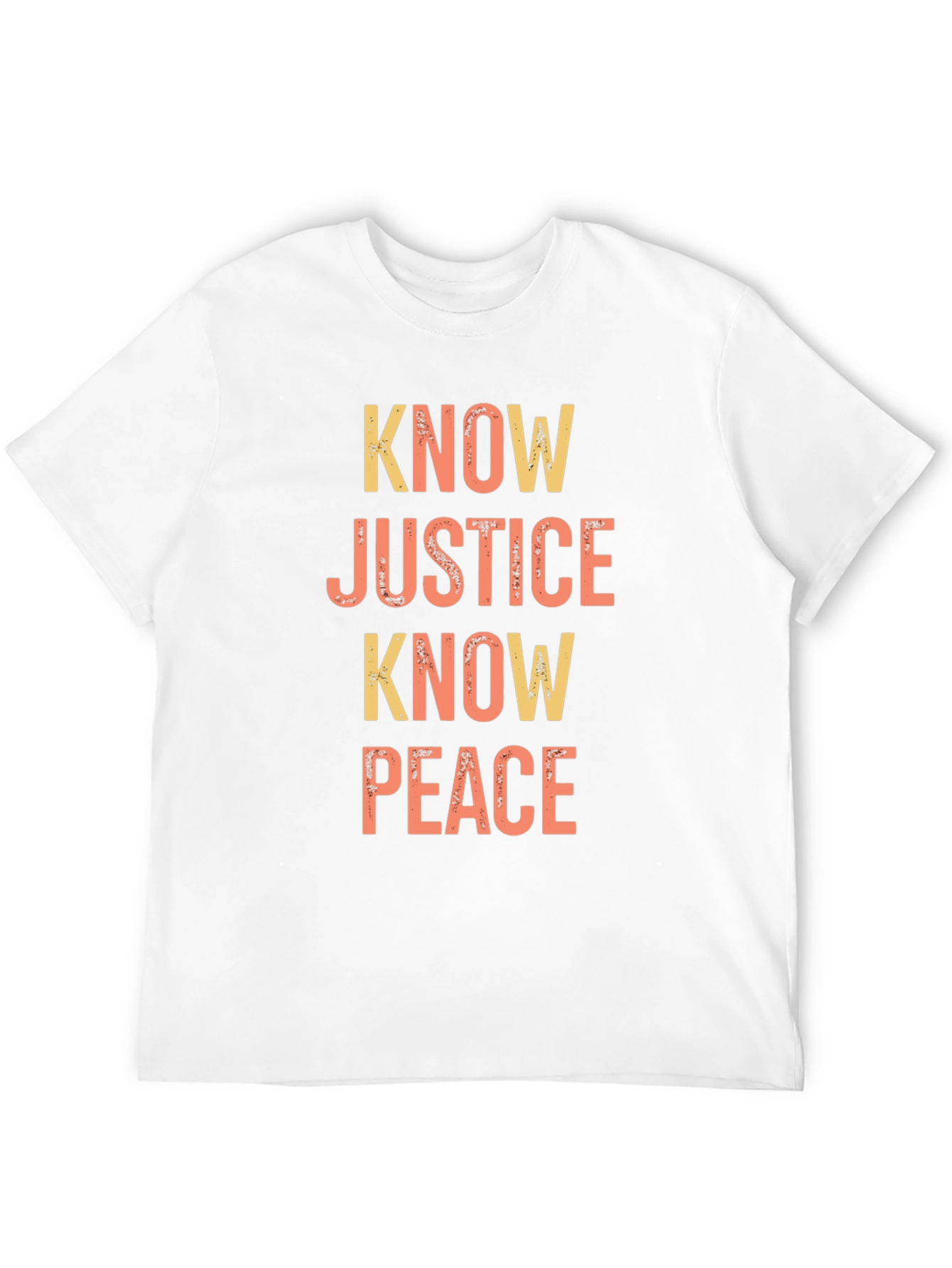 Black Know Justice Know Peace Graphic T-Shirt view 12