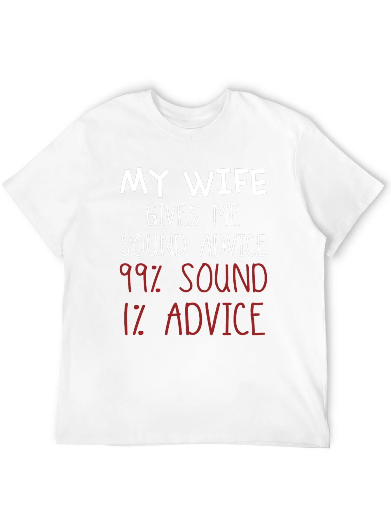 Black Humorous 'My Wife' Advice Graphic T-Shirt view 12