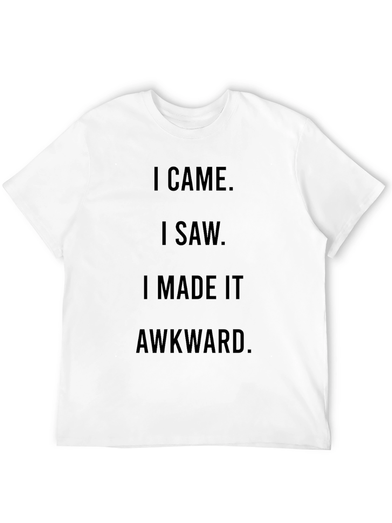 Black Awkward Humor Graphic Tee - Black view 12