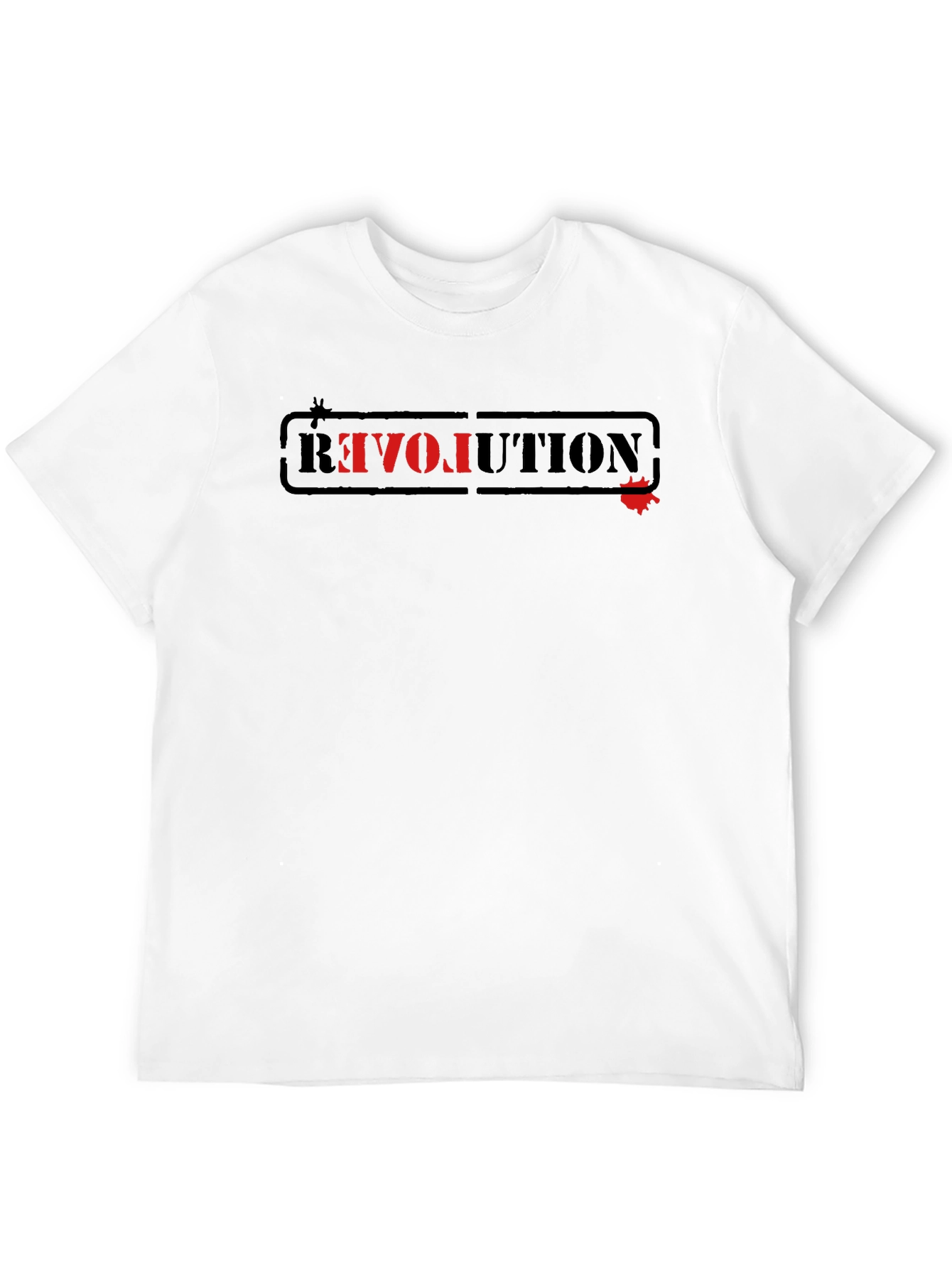 Black Revolution Graphic Tee - Black Cotton T-Shirt view 12