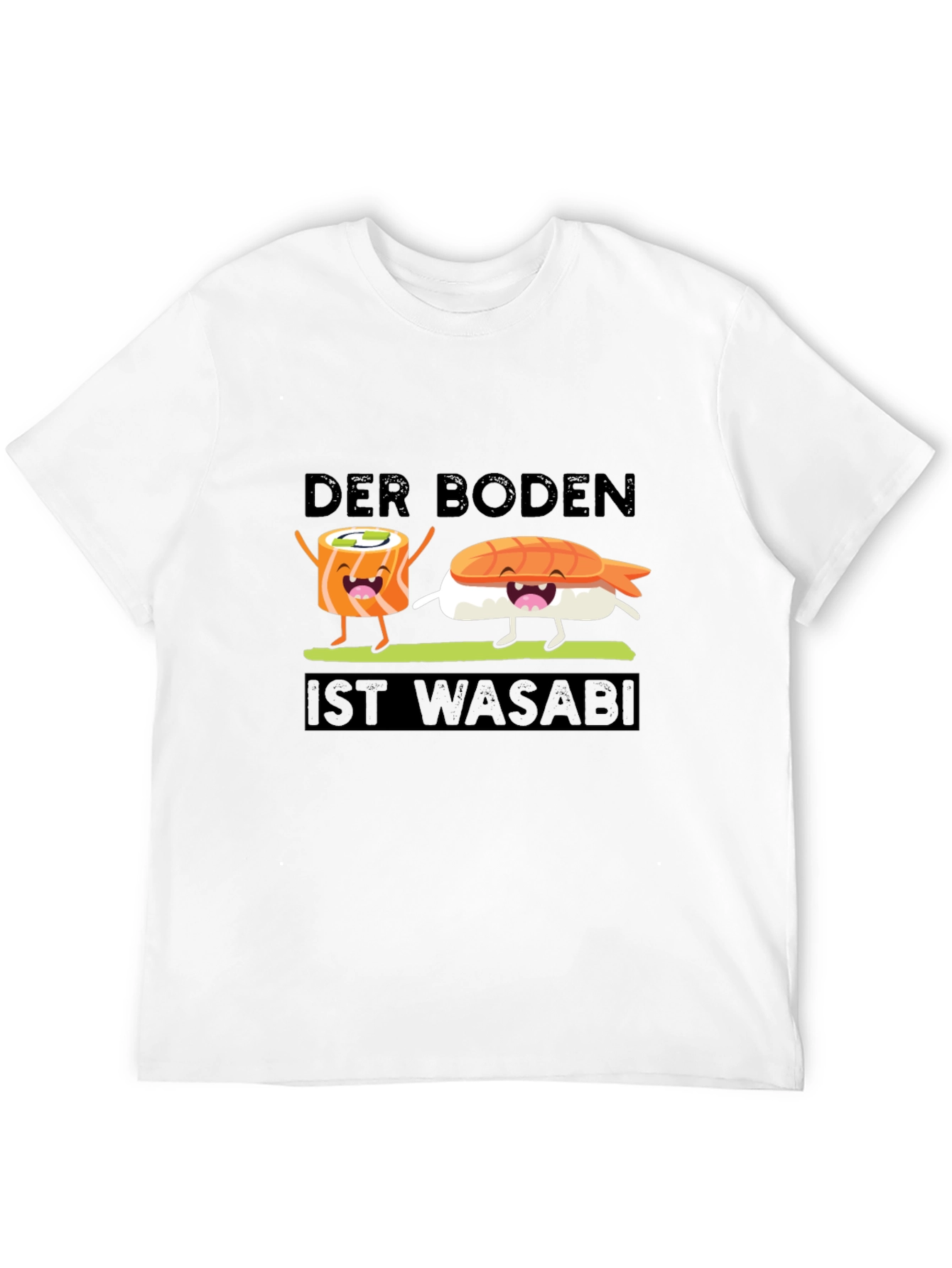 Black Sushi Wasabi T-Shirt - Funny Foodie Tee view 12