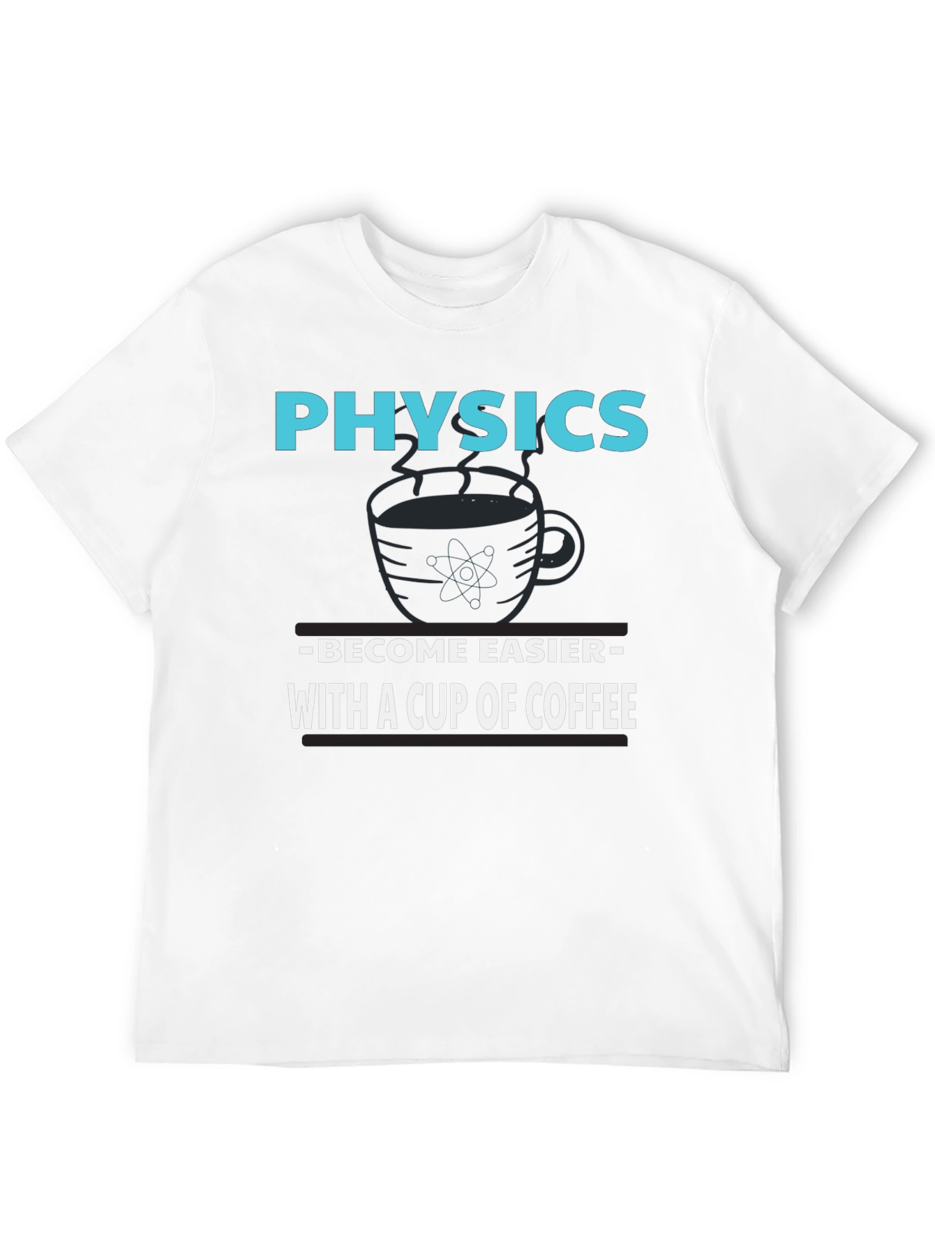 Black Physics & Coffee T-Shirt - Become Easier With a Cup of Coffee view 12