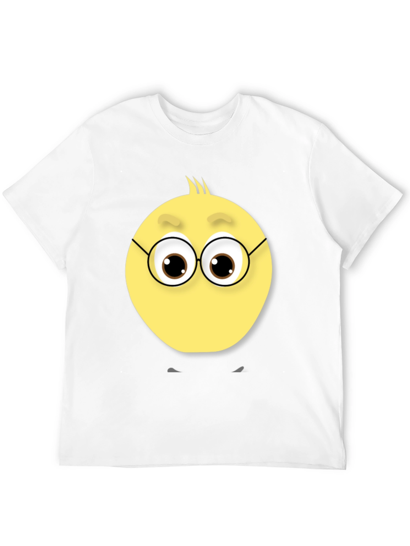Black Funny Face T-Shirt - Unique Emoji Design view 12