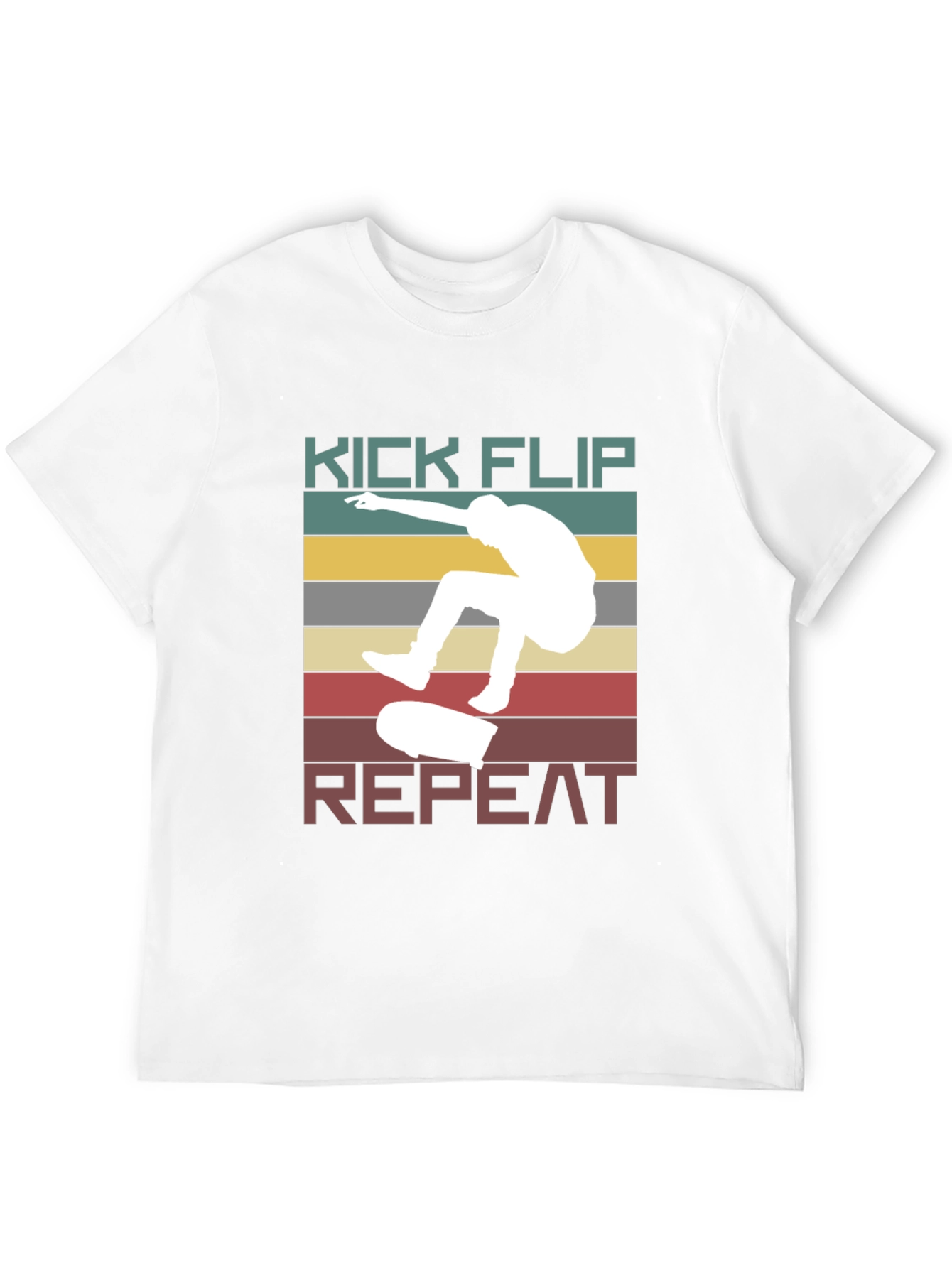 Black Kick Flip Repeat Graphic Tee view 12
