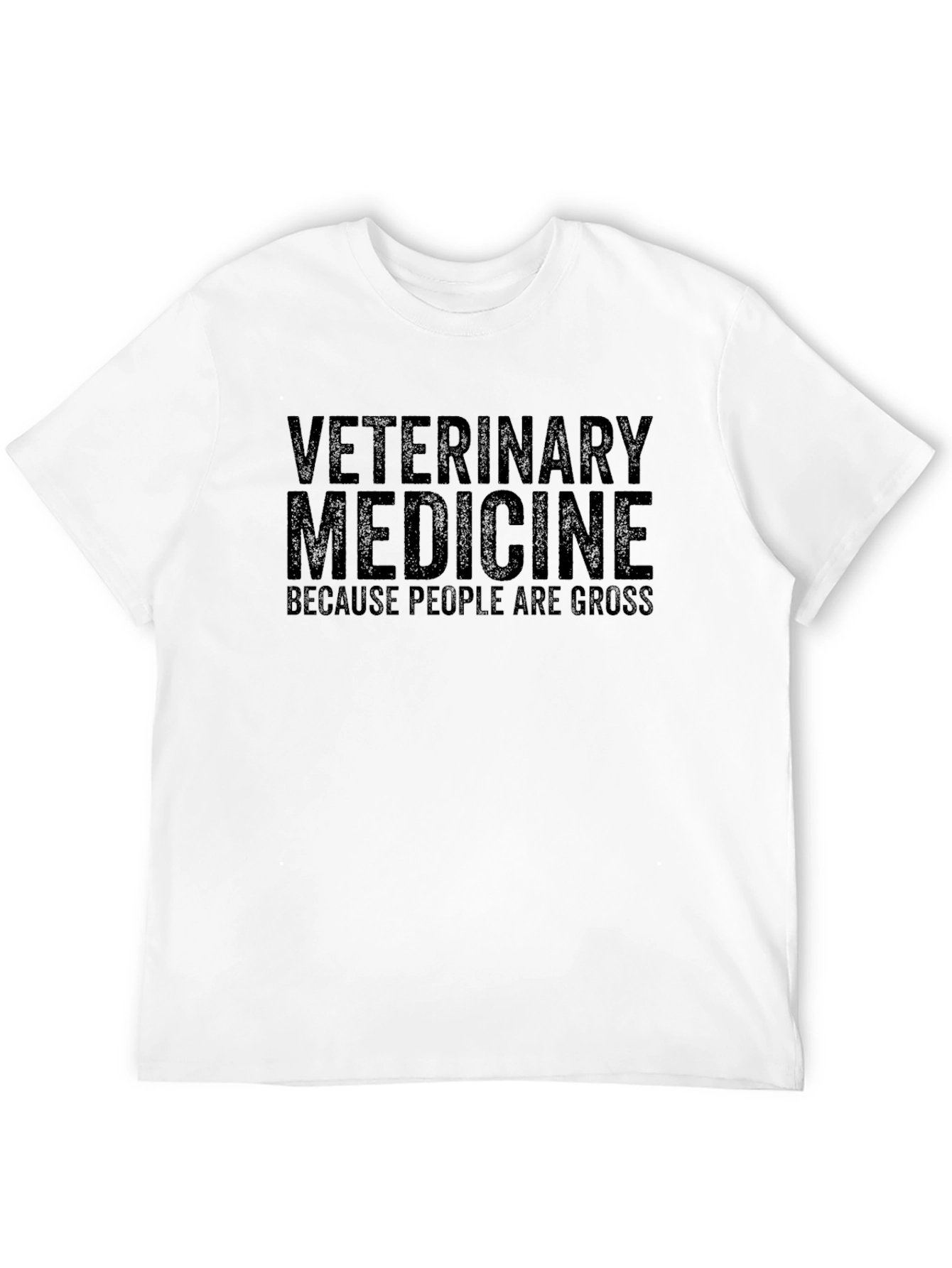 Black Veterinary Medicine Slogan T-Shirt view 12