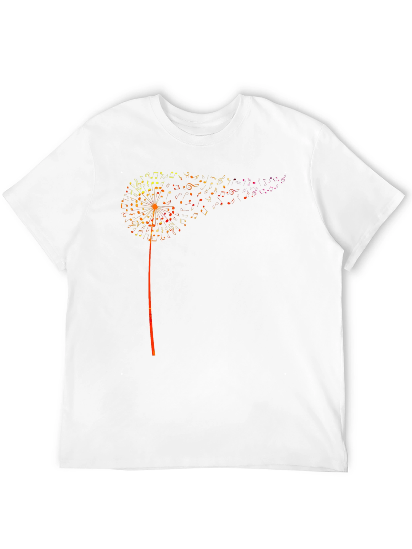 Black Musical Dandelion Graphic T-Shirt - Black view 12