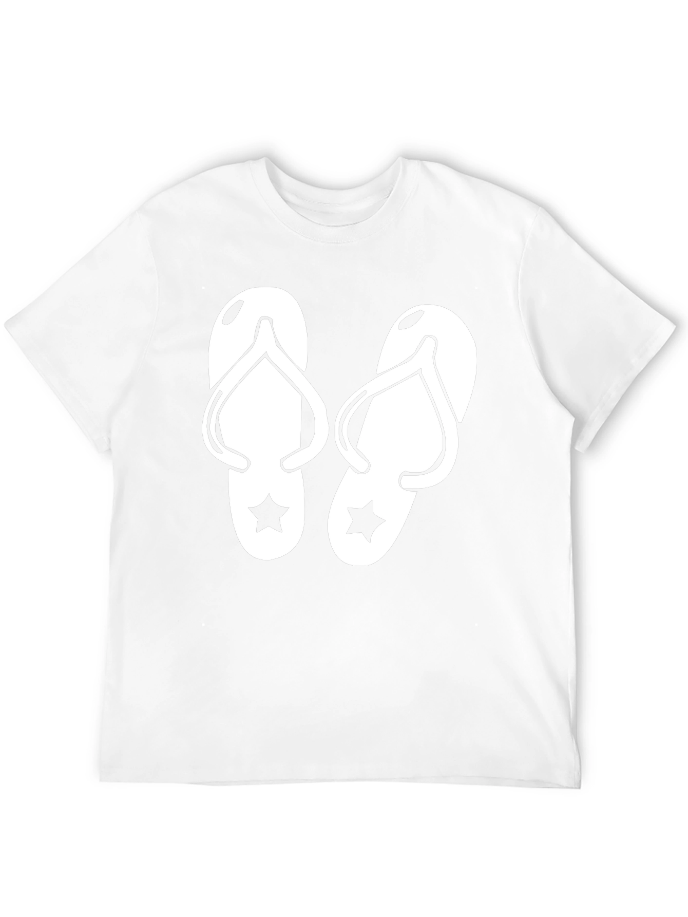 Black Flip Flop Graphic T-Shirt - Black Cotton Tee view 12