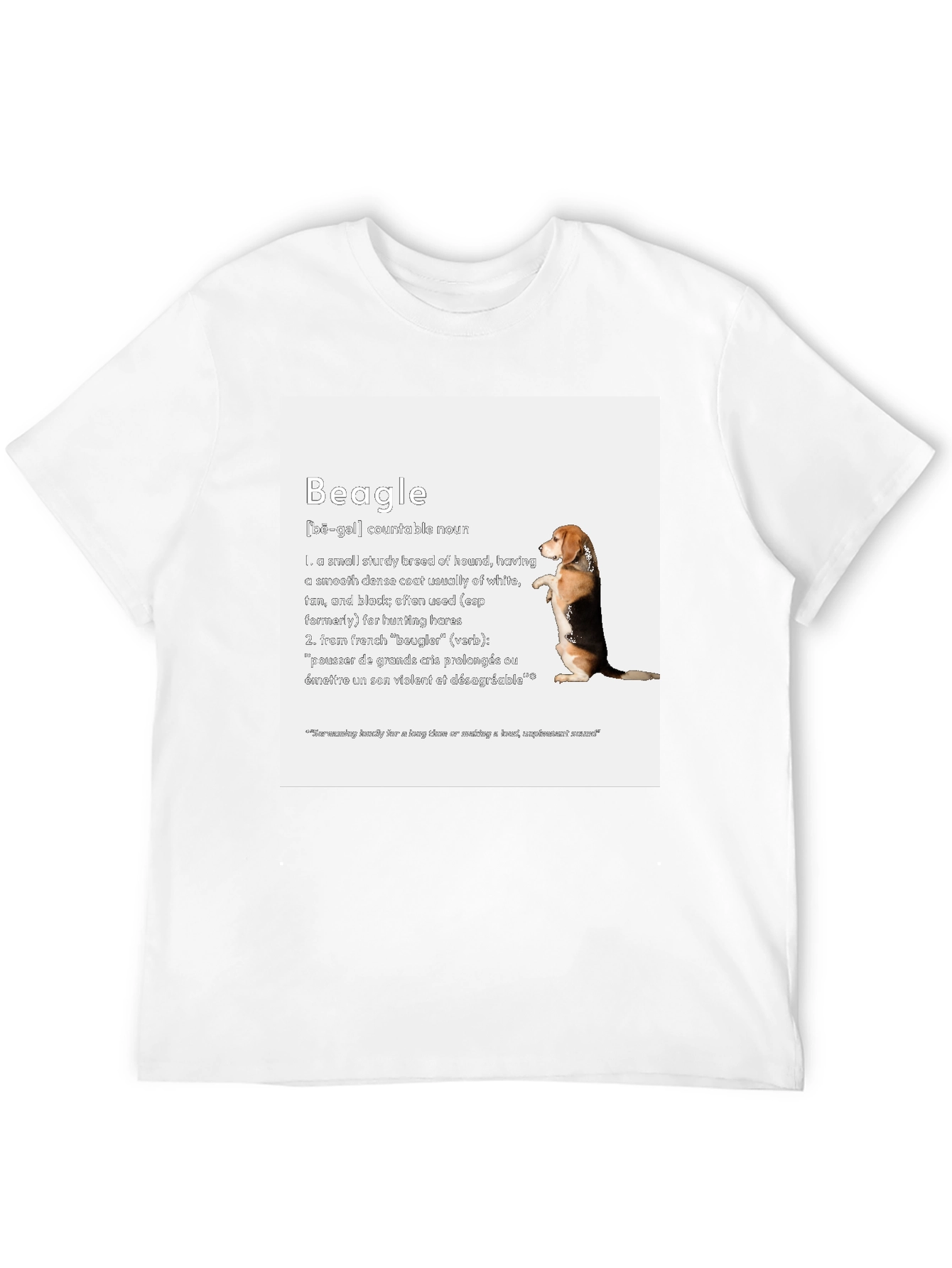 Black Beagle Definition T-Shirt - Dog Lover Apparel view 12