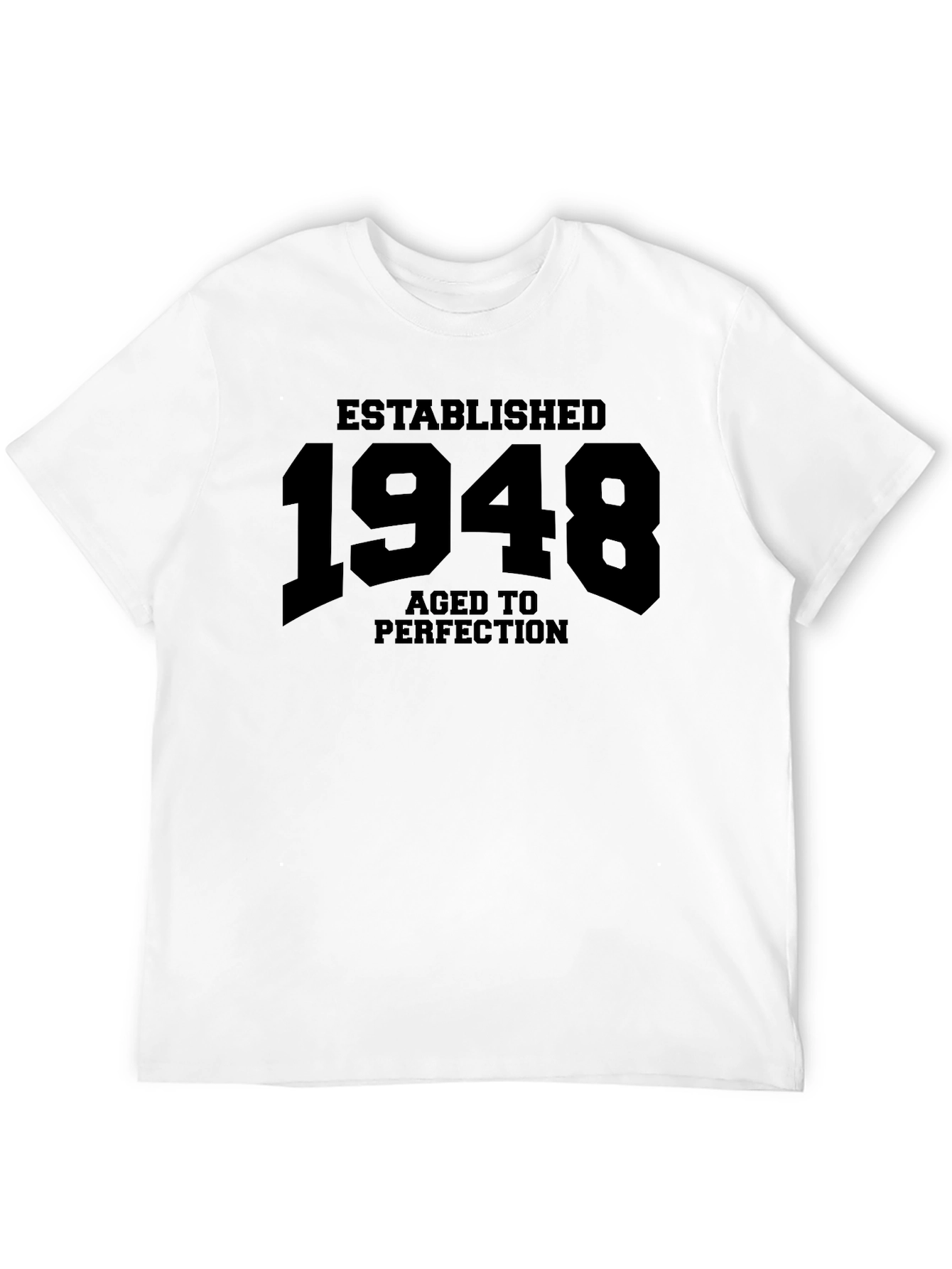 Black Established 1948 Aged to Perfection Black T-Shirt view 12