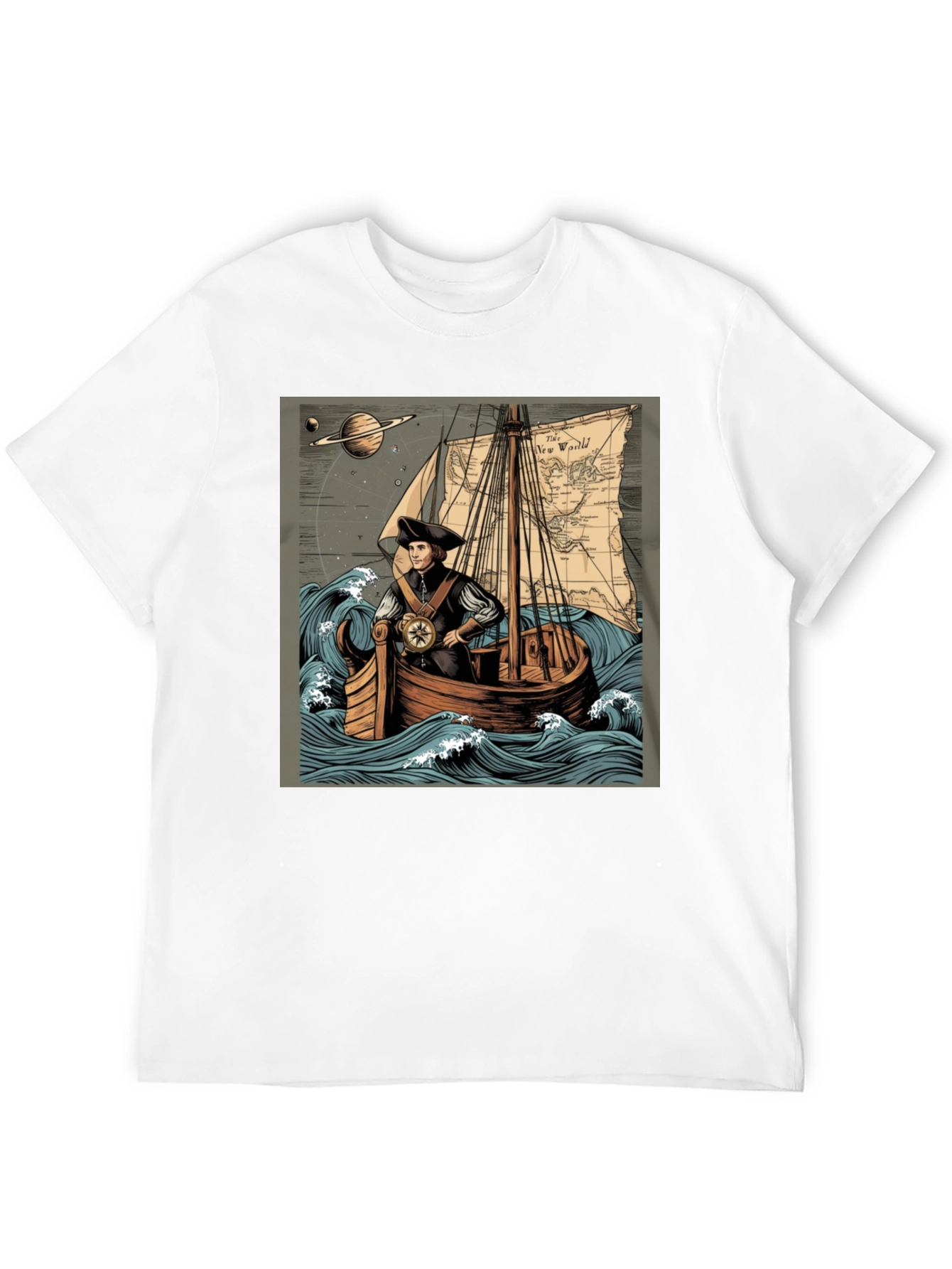 Black Voyager Graphic Tee view 12