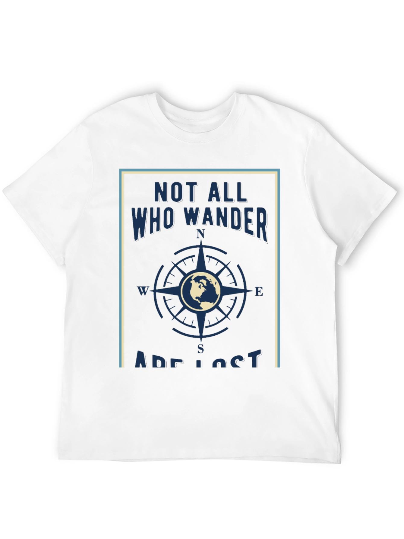 Black Wanderlust Graphic Tee - Not All Who Wander Are Lost T-Shirt view 12