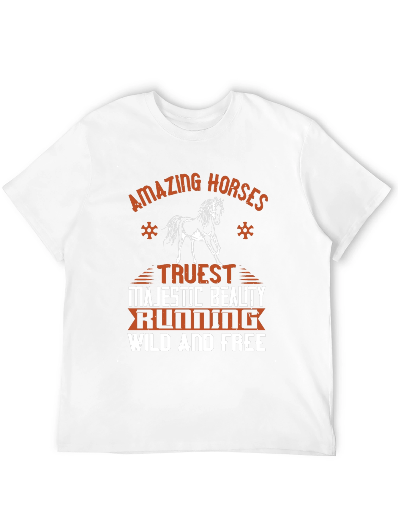 Black Amazing Horses Graphic Tee - Wild and Free Design view 12