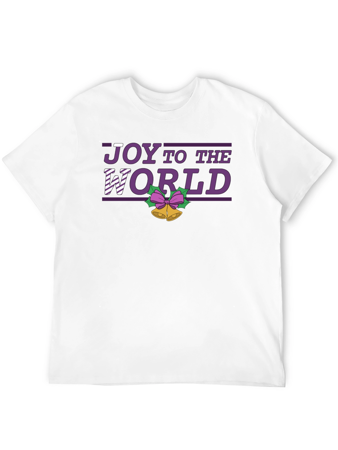 Black Joy To The World Holiday T-Shirt view 12