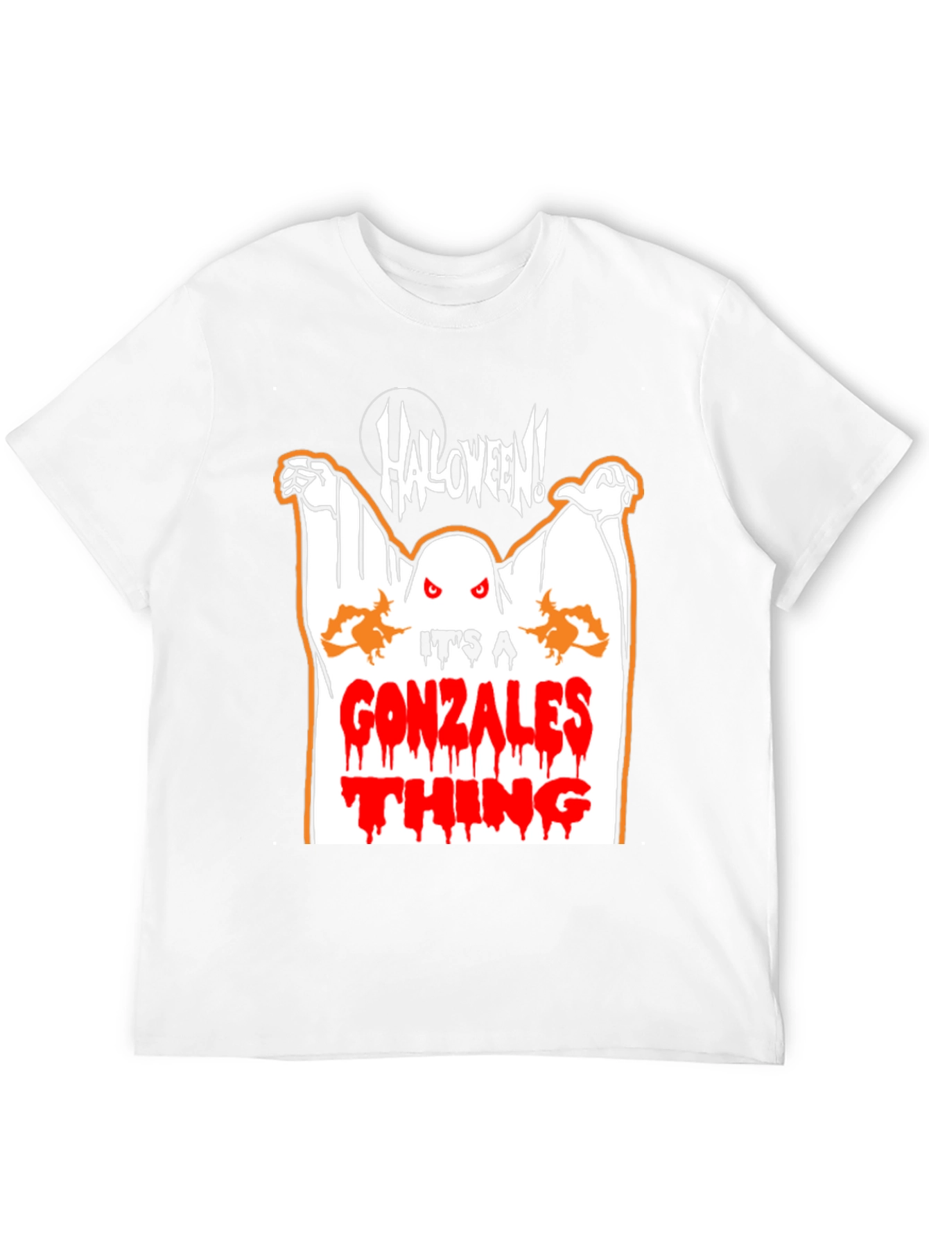 Black Gonzalez Halloween Ghost T-Shirt view 12